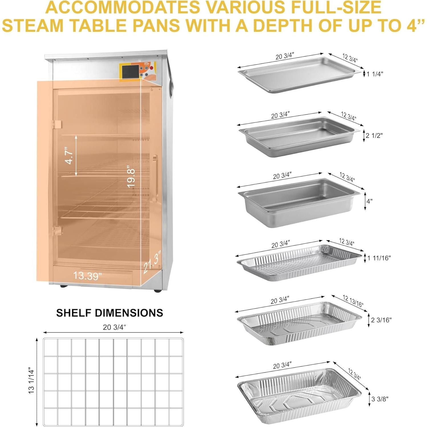 Calentador de Comida Eléctrico Festa Essential 4 Estantes 600W