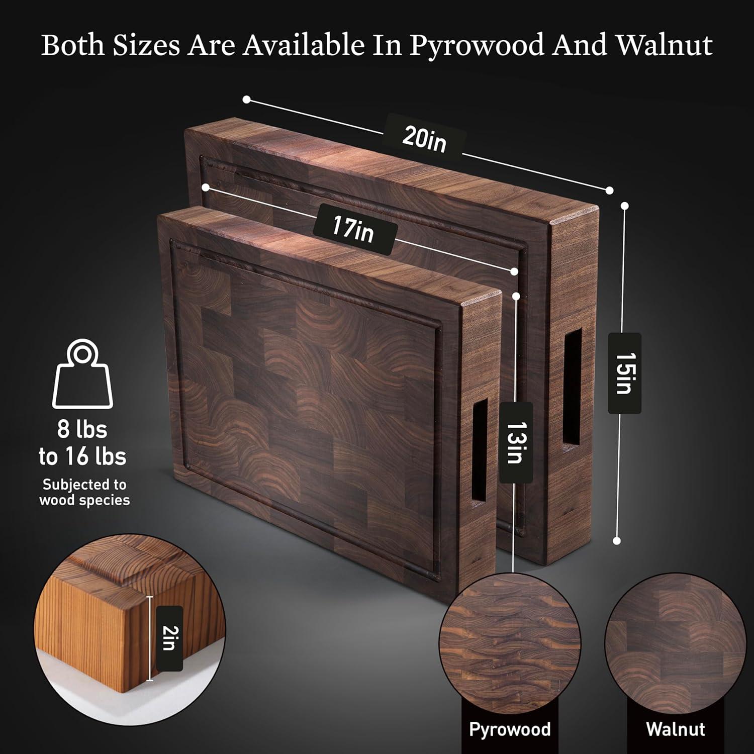 Tabla de Cortar de Madera BACKLEY 43x33cm Reversible y Segura