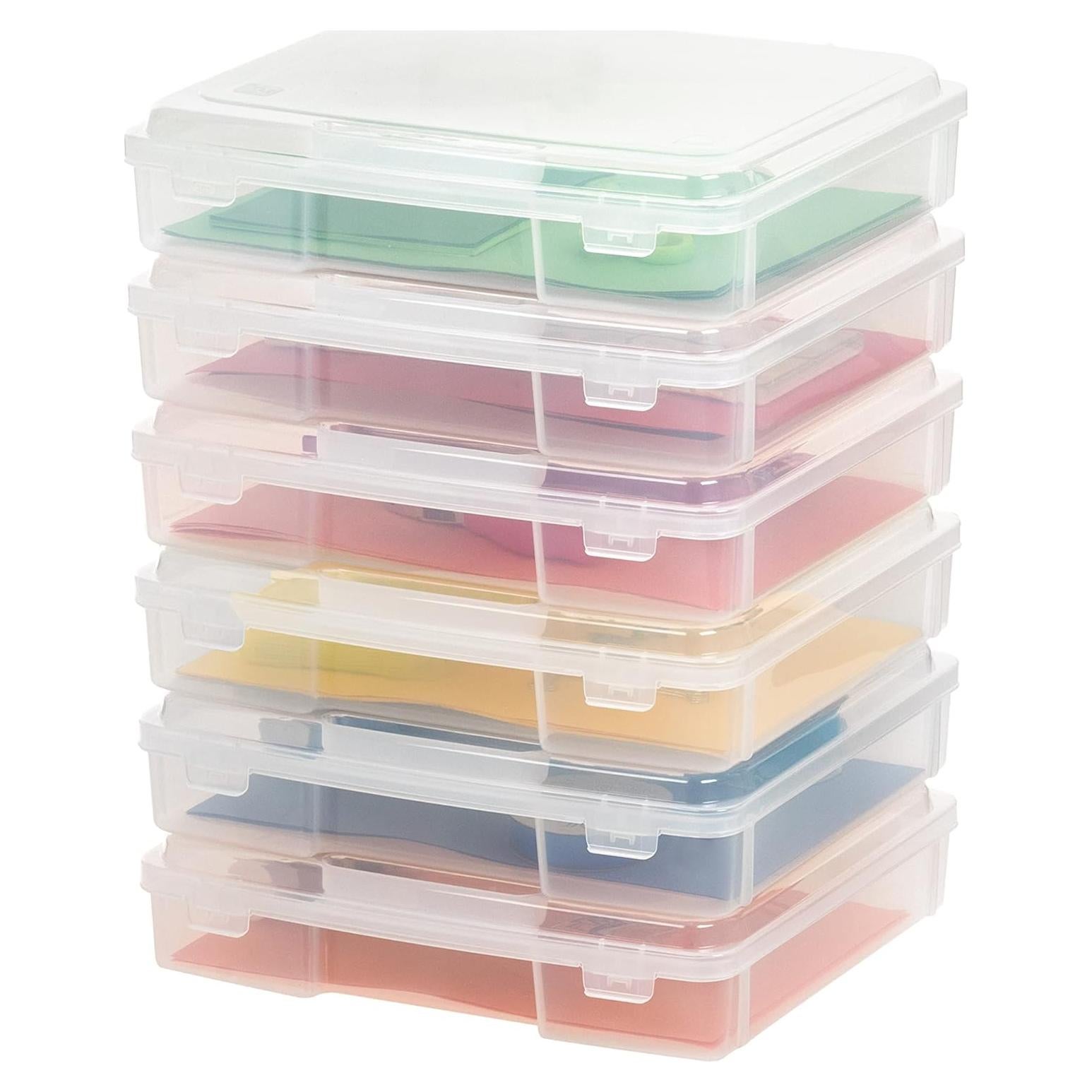Caja Organizadora IRIS USA 6 Unidades 31.1x33.1x8 cm Transparente