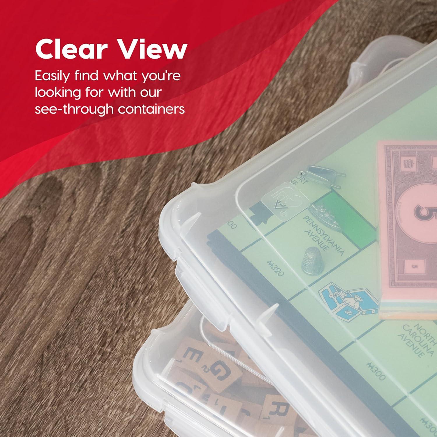 Caja Organizadora IRIS USA 6 Unidades 31.1x33.1x8 cm Transparente