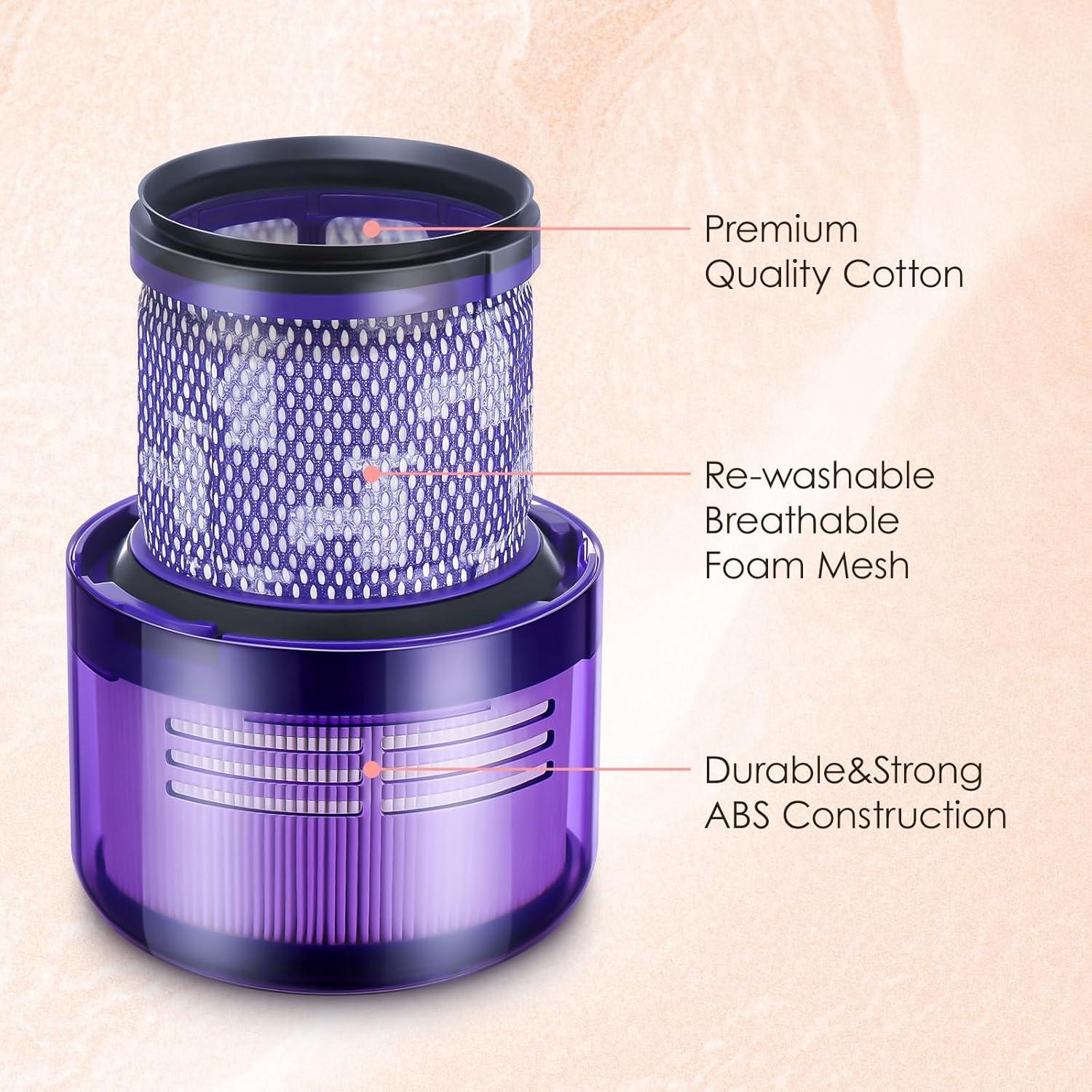 Paquete de 3 Filtros de Reemplazo Isinlive para Dyson V11/V15