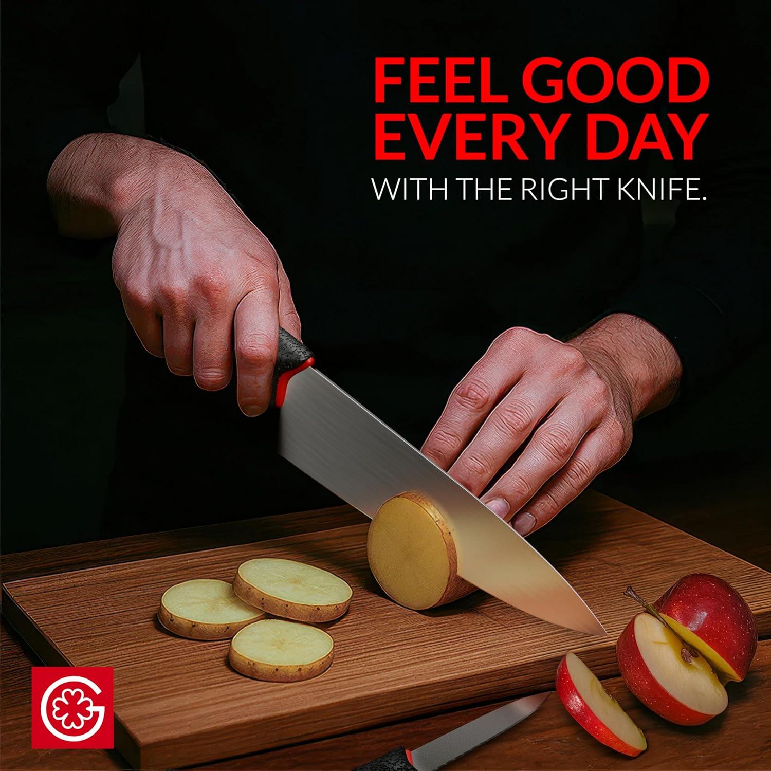 Cuchillo de Chef Giesser 20.1 cm Inoxidable + Cuchillo de Verduras