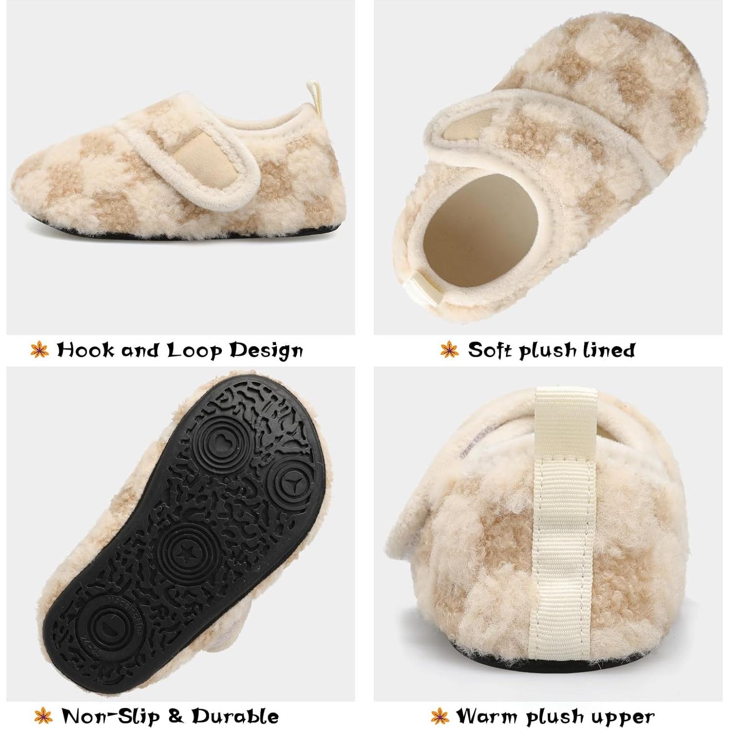 Zapatillas de casa Scurtain para niños 3.5-4.5, antideslizantes