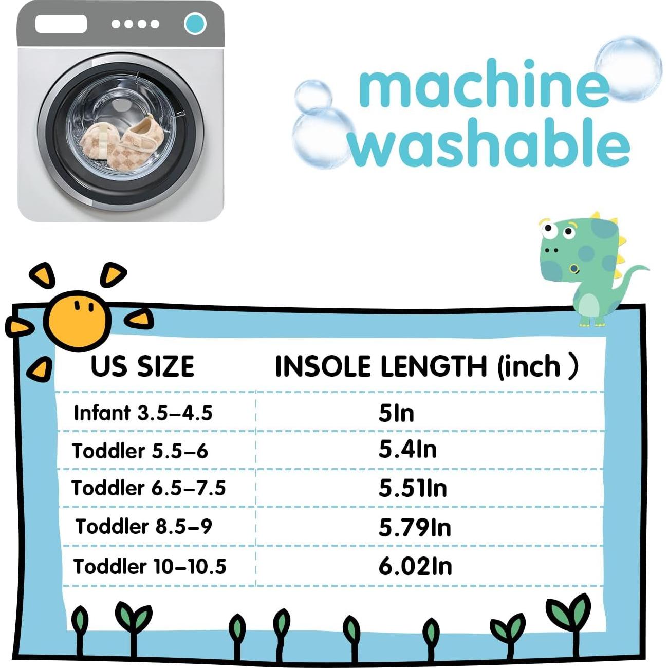 Zapatillas de casa Scurtain para niños 3.5-4.5, antideslizantes