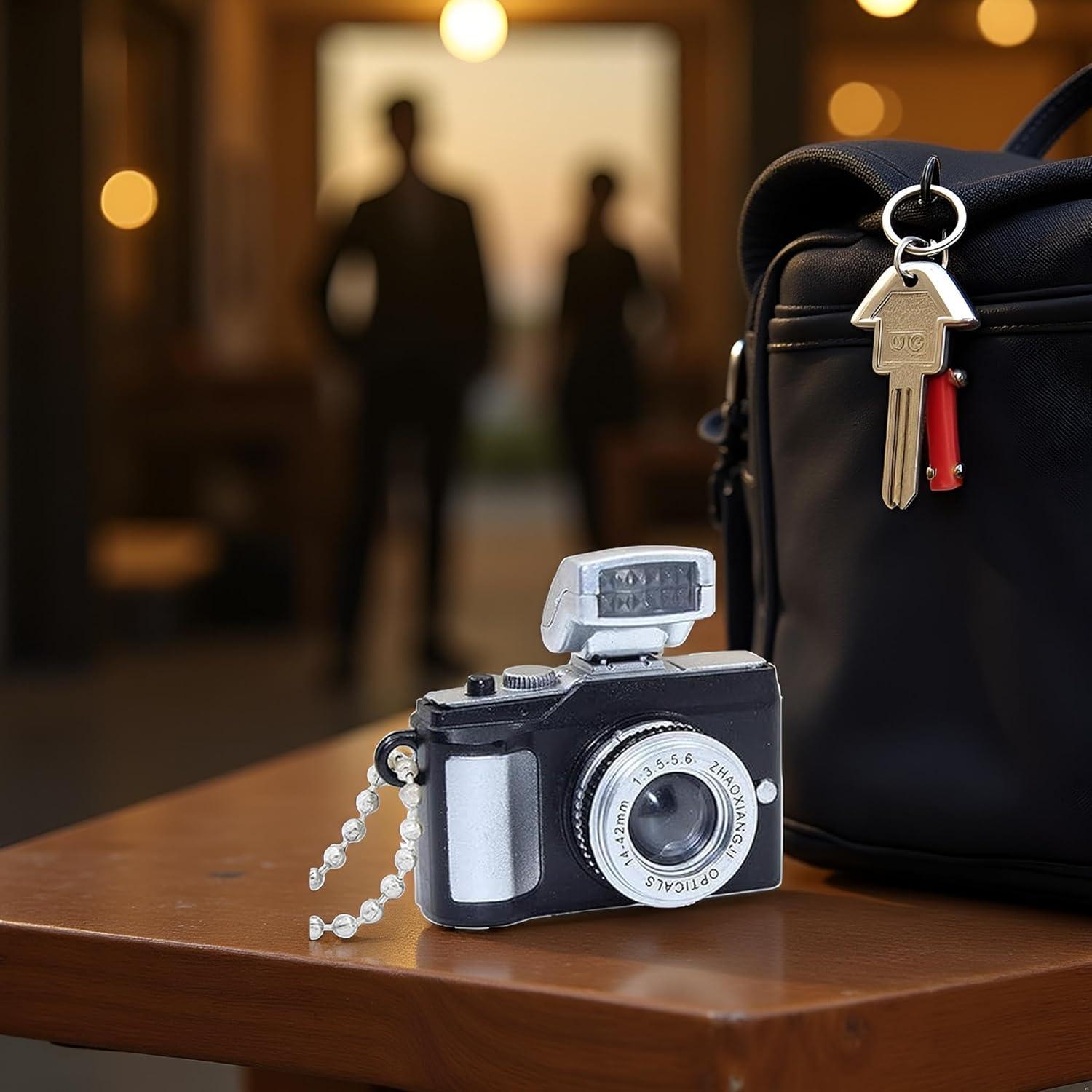 Llavero de cámara miniatura Wentoenapp con linterna y sonido