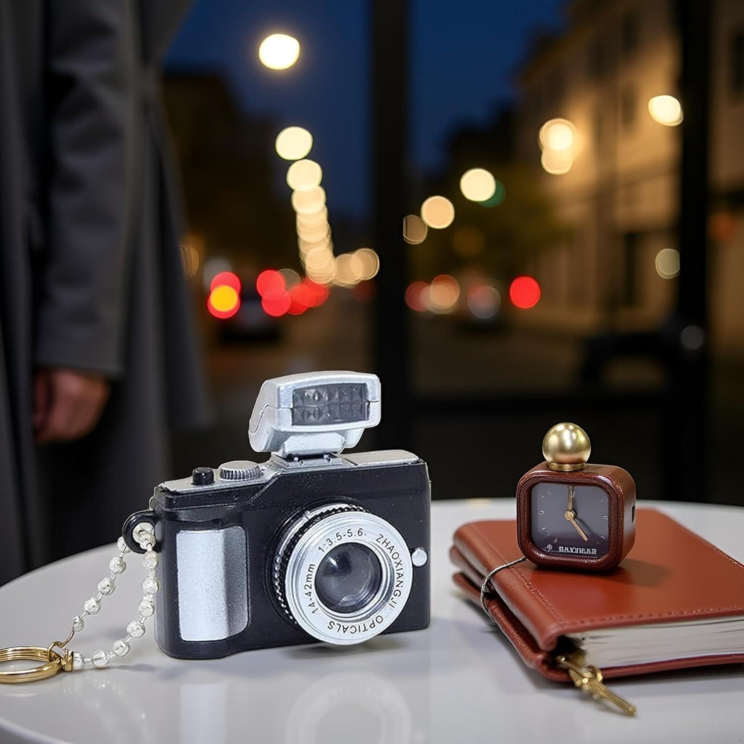 Llavero de cámara miniatura Wentoenapp con linterna y sonido