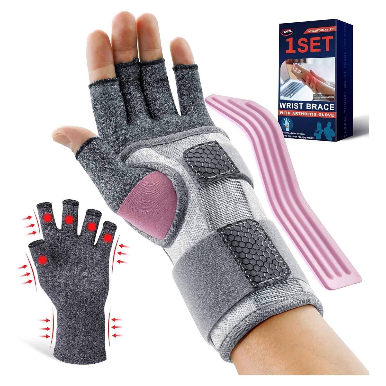Guante de Compresión FEATOL para Artritis Mano Izquierda Pequeño