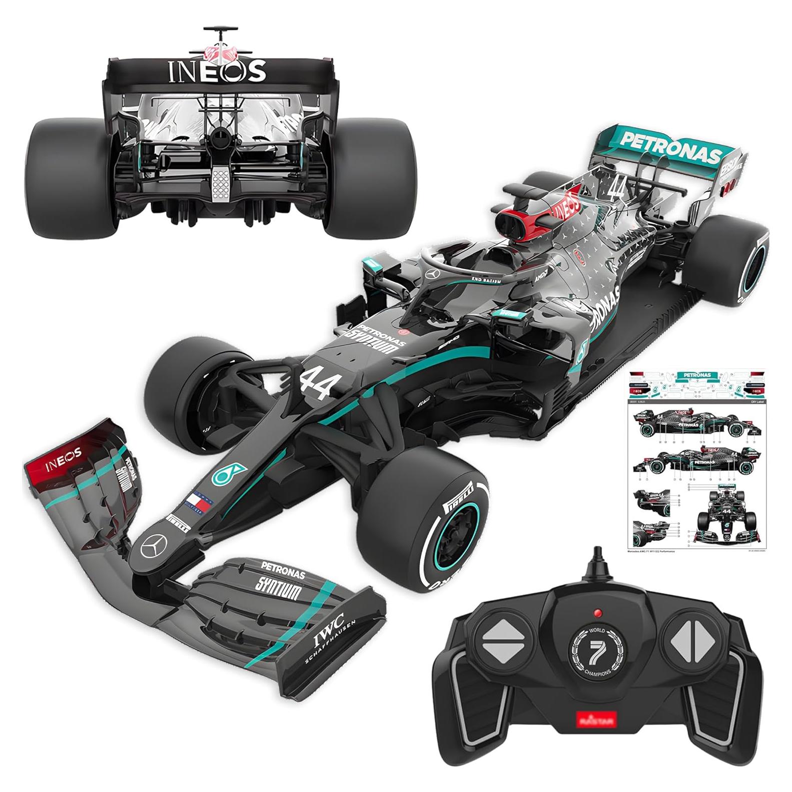 Coche RC Mercedes-Benz F1 1:18 BEZGAR - Control Remoto 2.4GHz