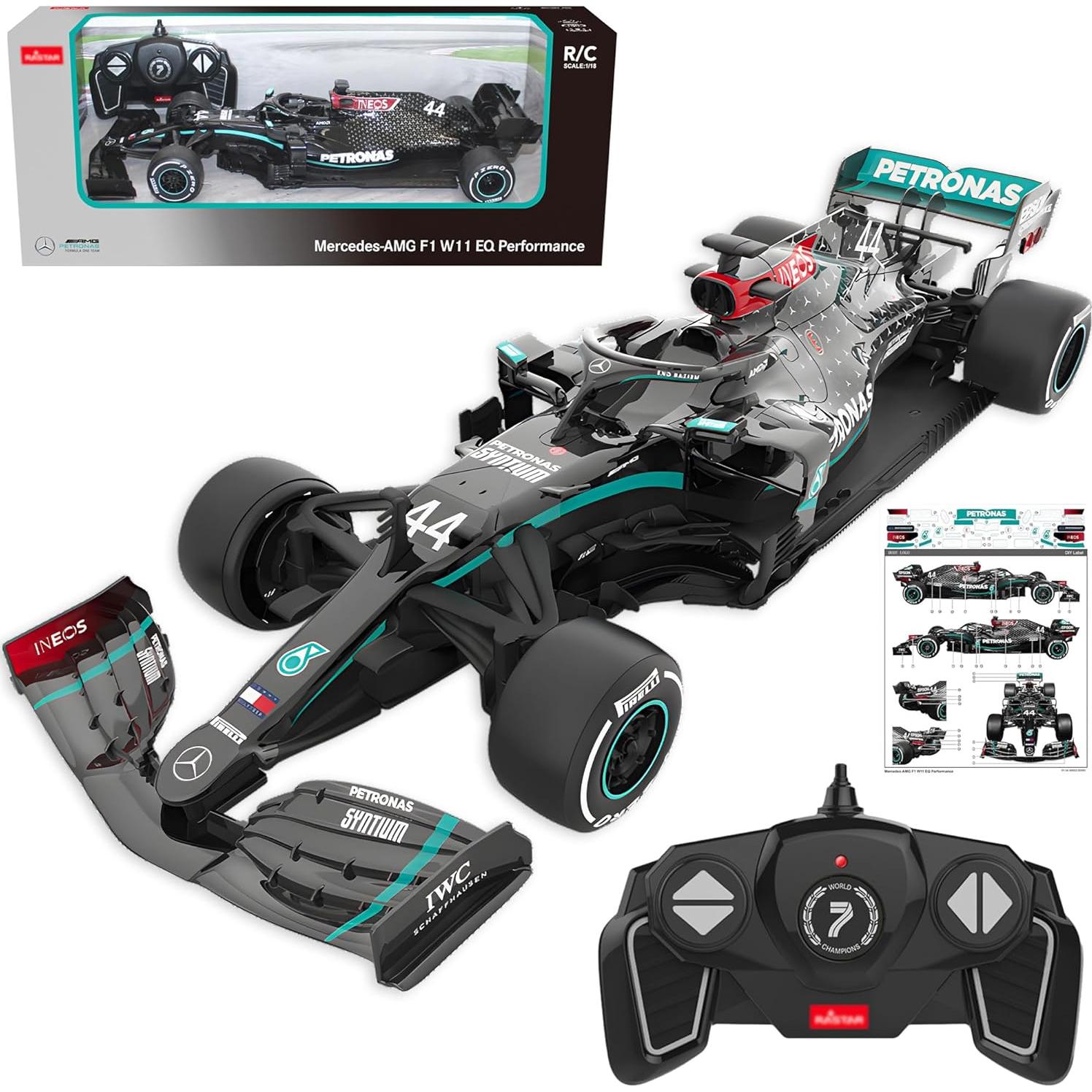Coche RC Mercedes-Benz F1 1:18 BEZGAR - Control Remoto 2.4GHz