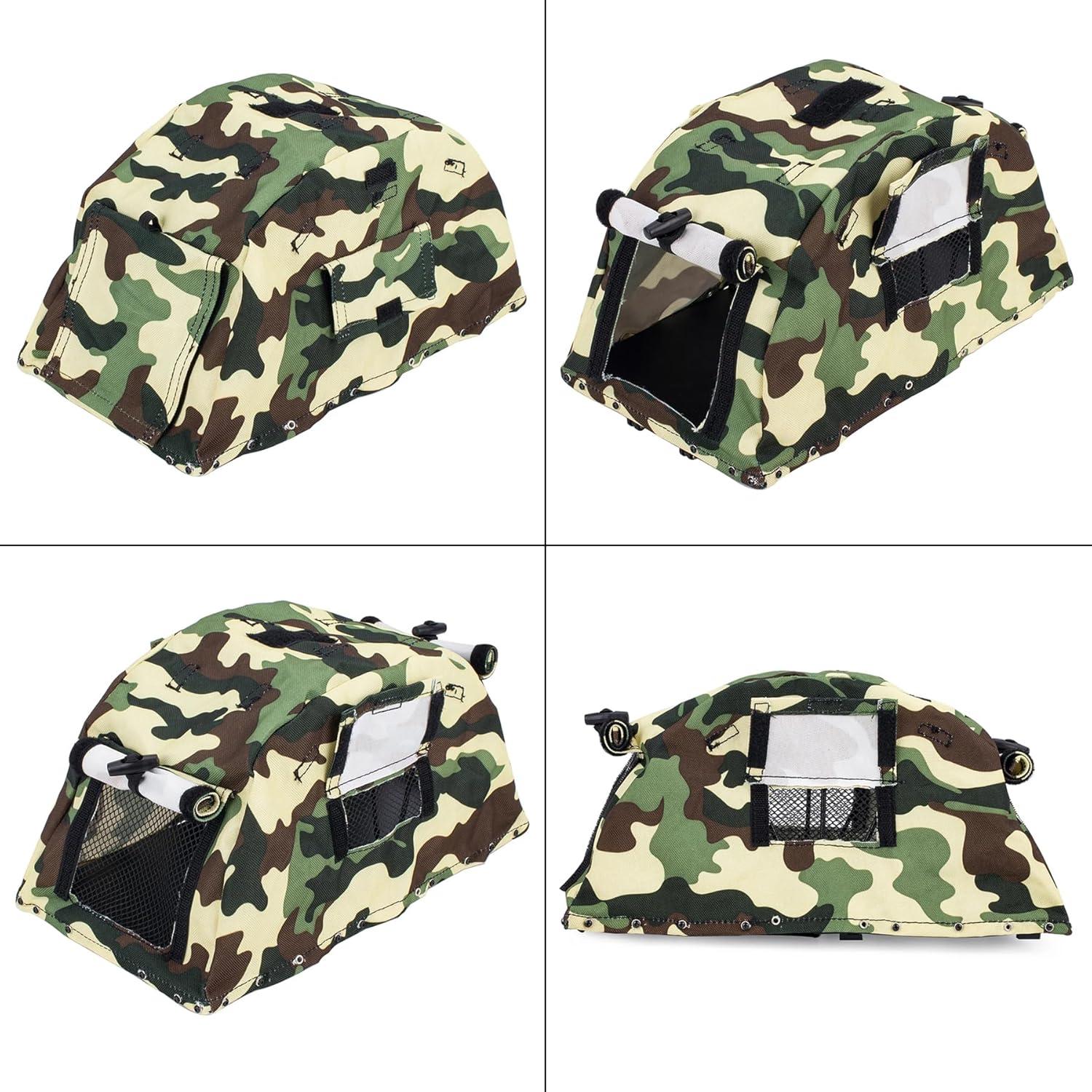 Tienda de Techo Plegable RC Powmok para Crawler 1/8 1/10 Camuflaje