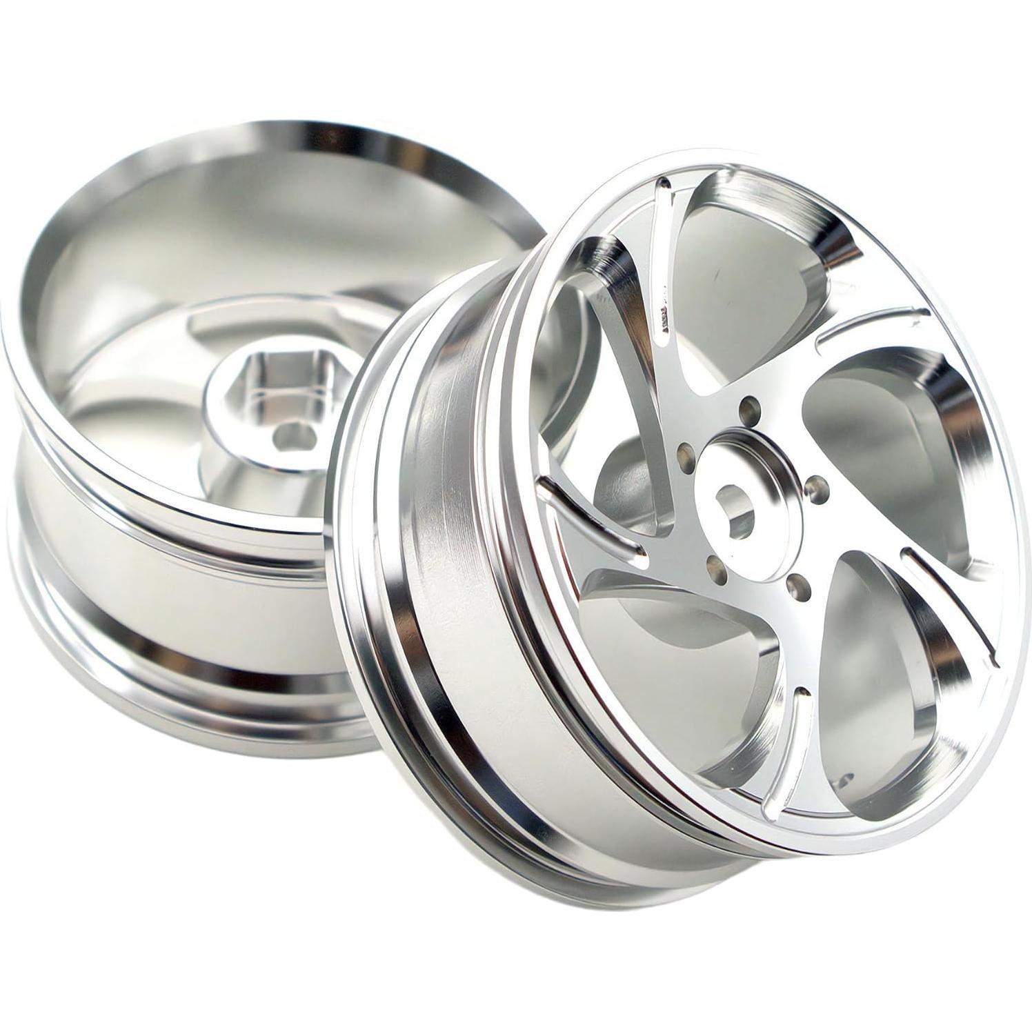 Neumáticos de Drift RC 1/10 Aluminio Plata 4 Pcs 12mm Hex