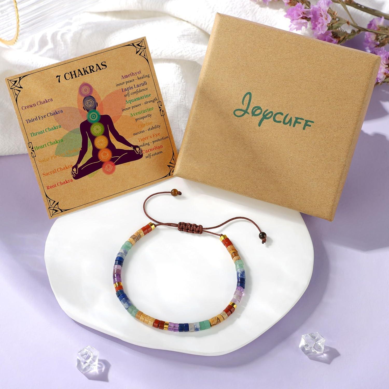 Pulsera de Piedra Natural 7 Chakras JoycuFF para Mujeres