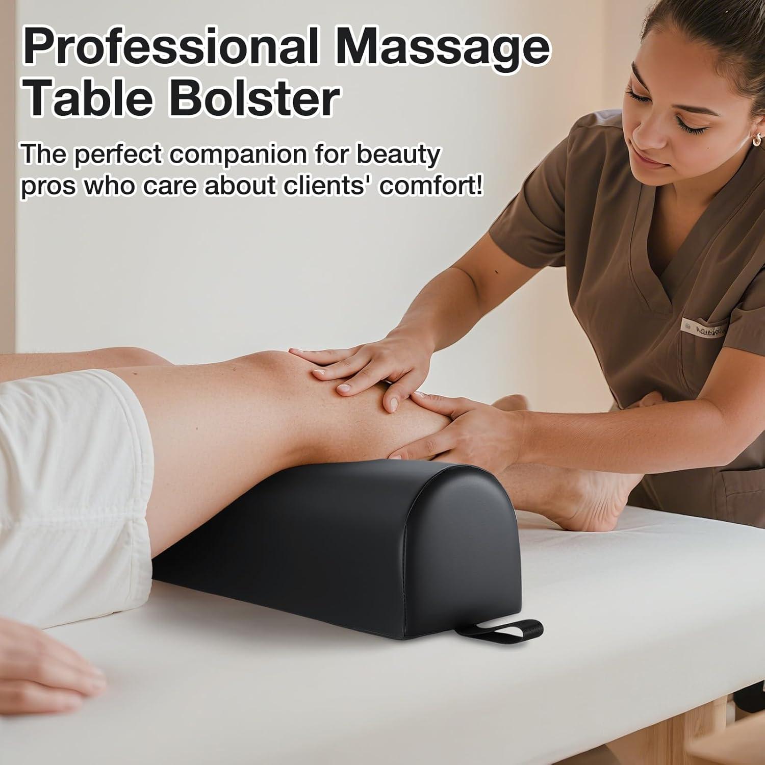 Cojín de Masaje Noverlife Redondo 66x15 cm PU Negro