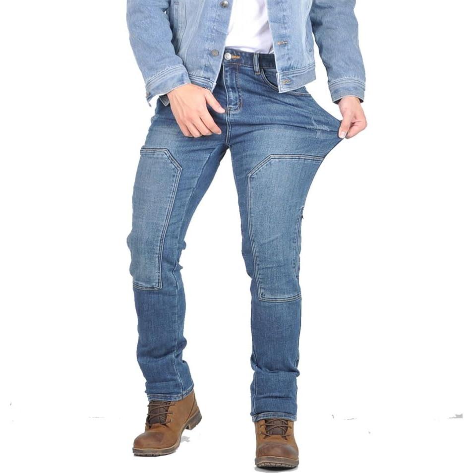 Pantalones de Motocicleta Jeans de Mezclilla con Almohadillas CE2