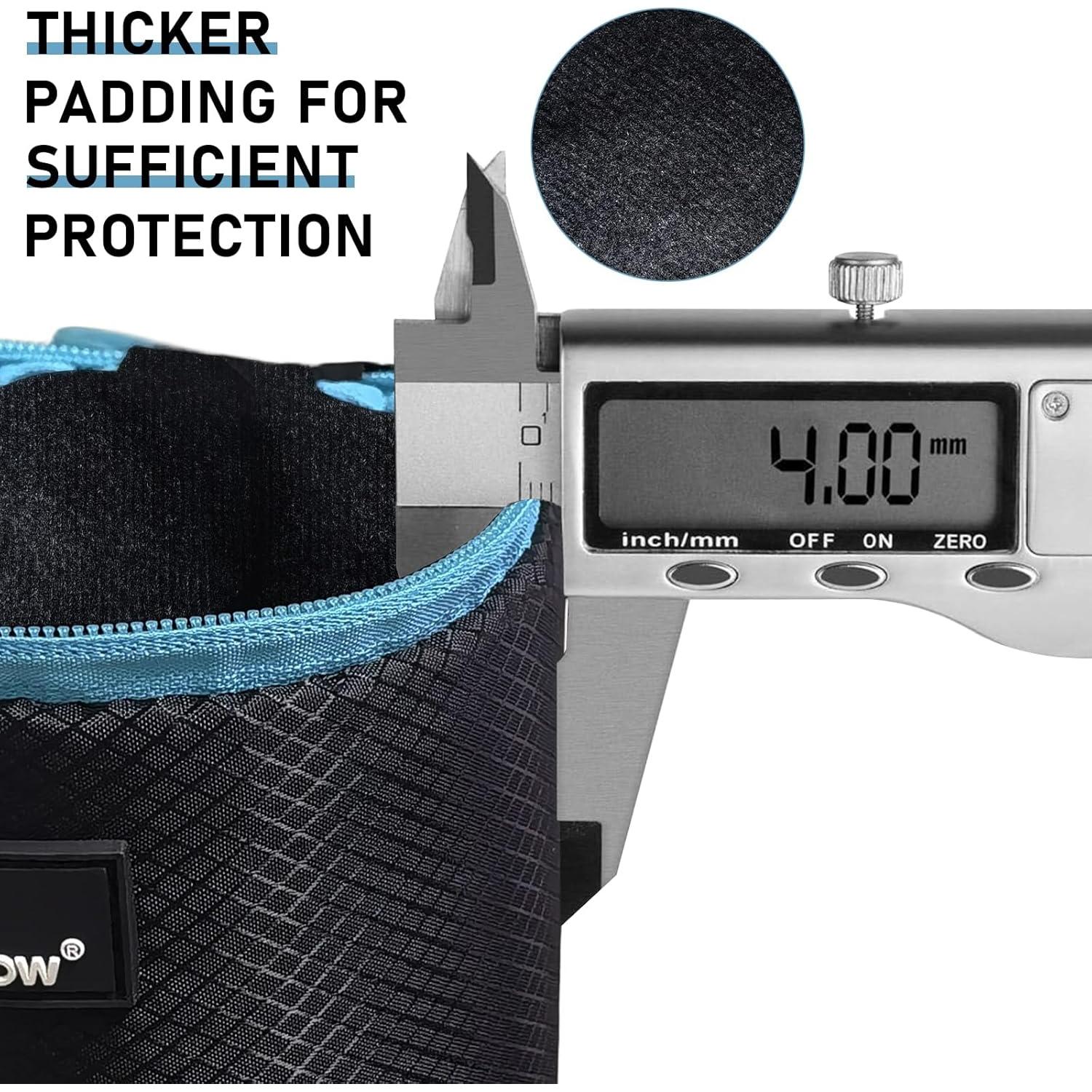 Lightdow Paquete de 4 Fundas Neopreno para Lentes DSLR 5mm