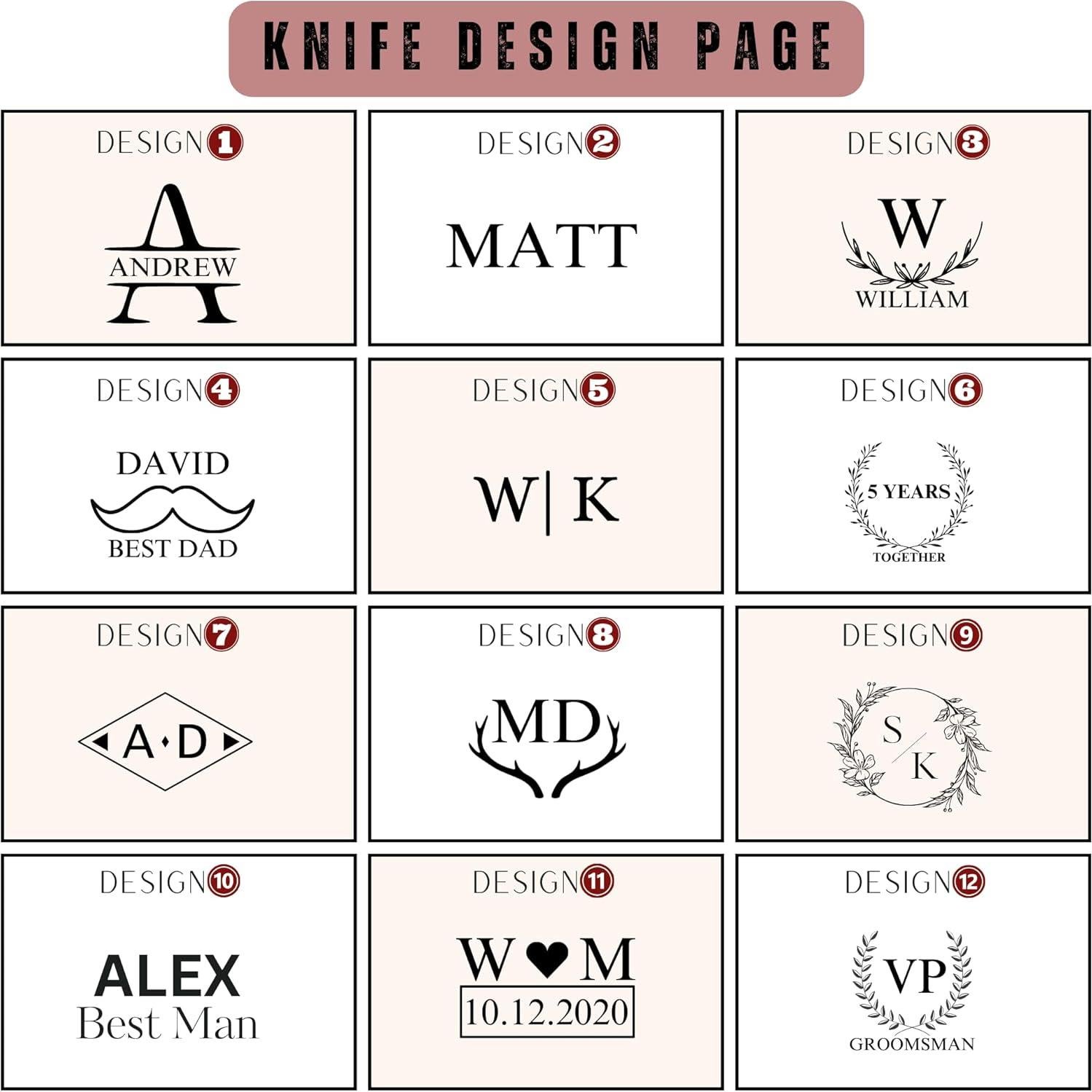 Cuchillo Plegable Damasco Personalizado Negro Azul 16.5cm