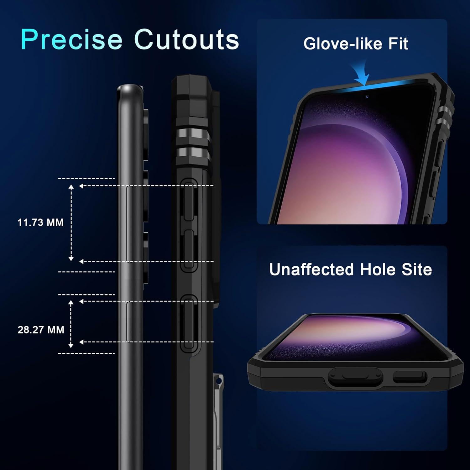 Funda DEERLAMN para Samsung Galaxy S23 6.1" a prueba de golpes