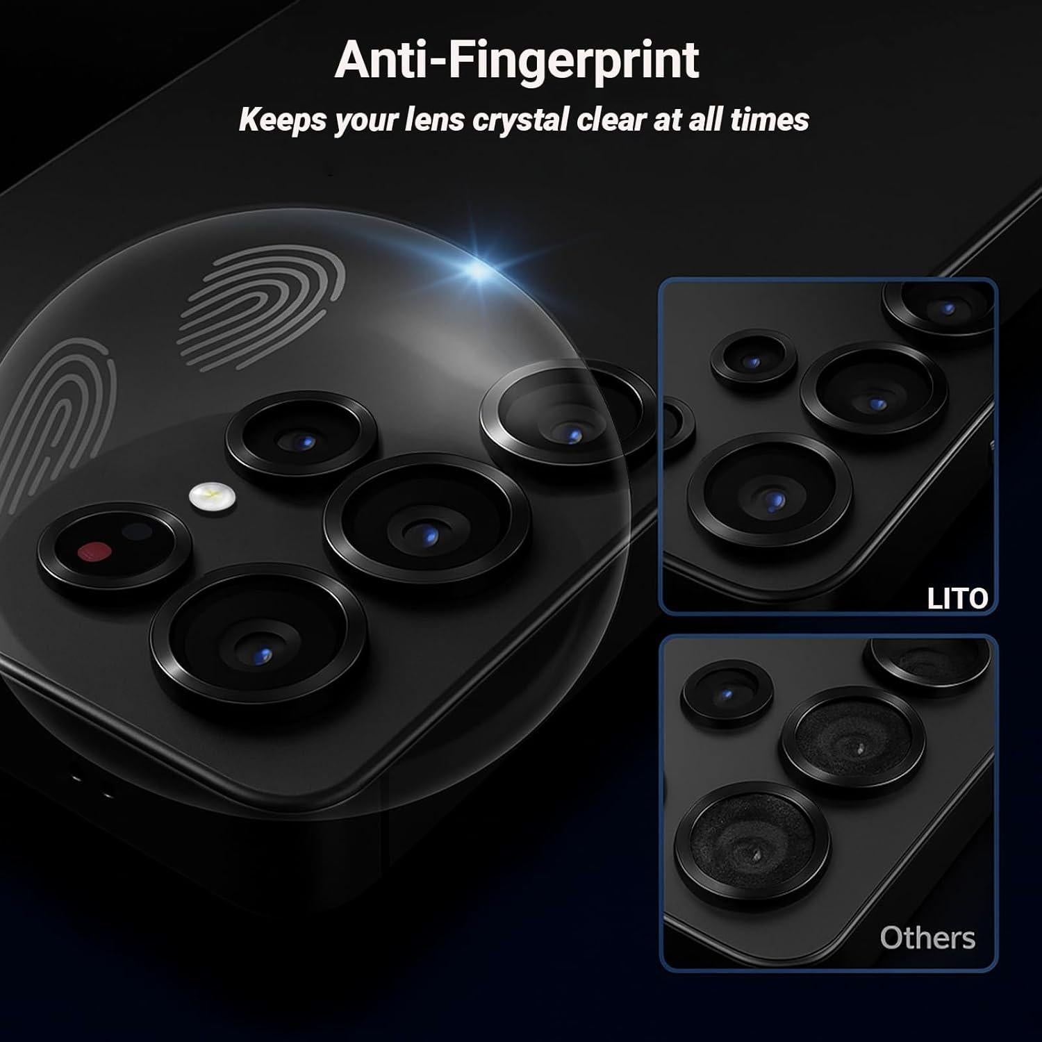 Protector de Lente de Cámara LITO Titanio para Galaxy S25 Ultra