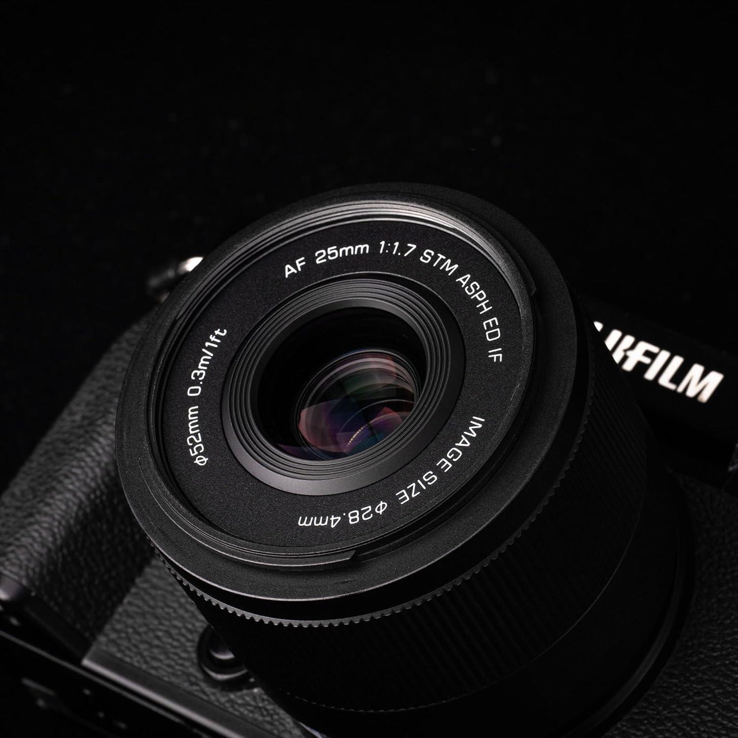 Lente Viltrox 25mm F1.7 para Fujifilm - Enfoque Automático