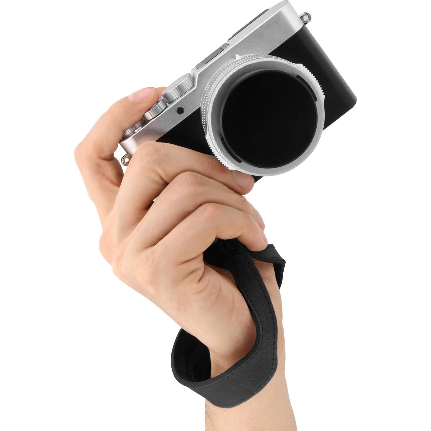 Correa de Muñeca de Cuero Genuino MegaGear para Cámaras SLR/DSLR