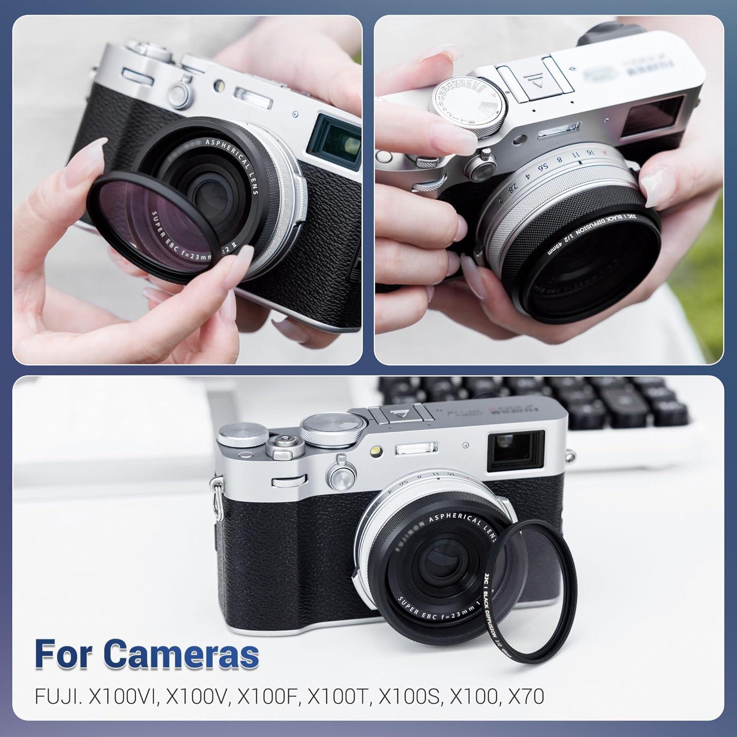 Anillo Adaptador de Filtro JJC AR-X100 para Fujifilm X100 - 49mm