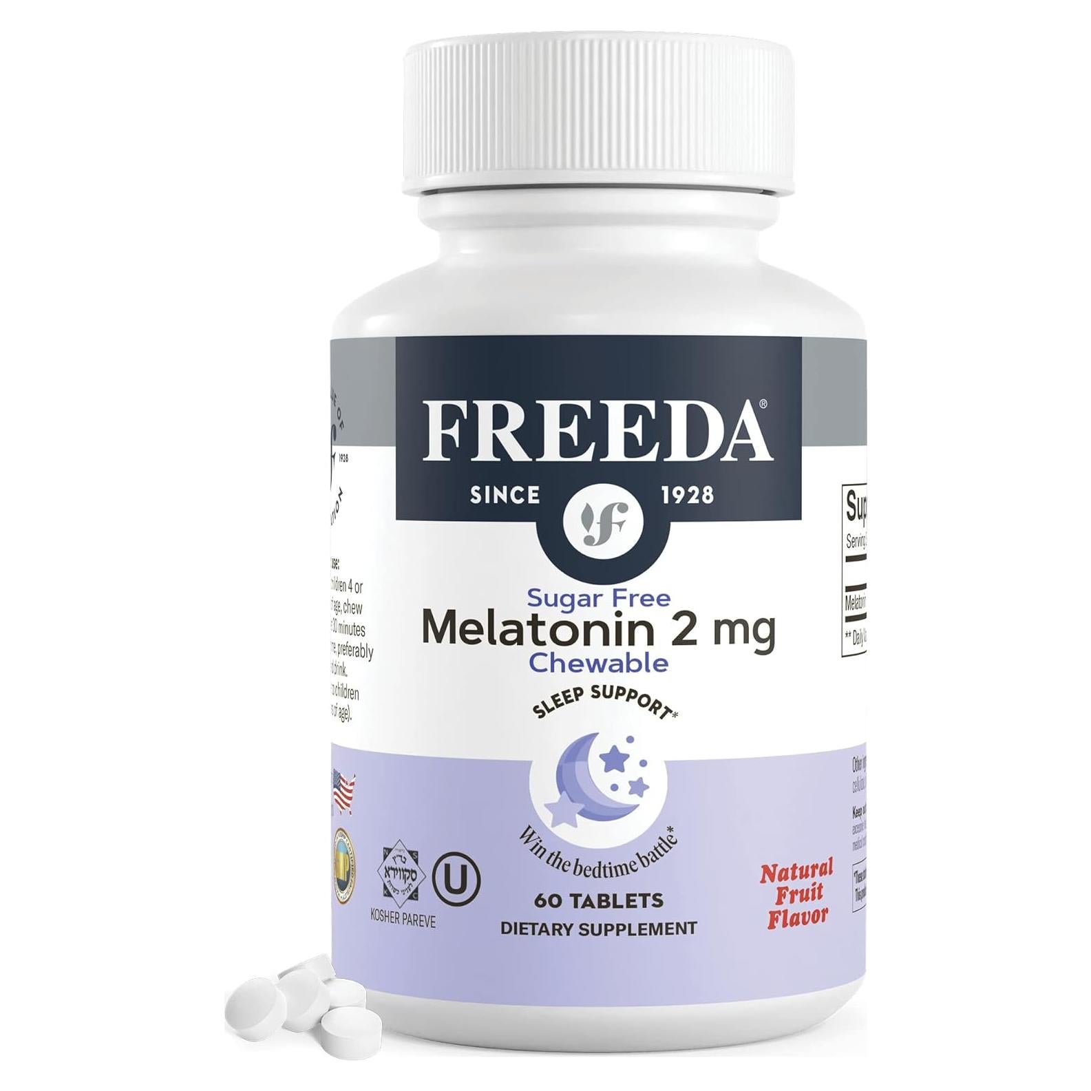 FREEDA Melatonina 2mg Caramelos Sin Azúcar 60 Tabletas