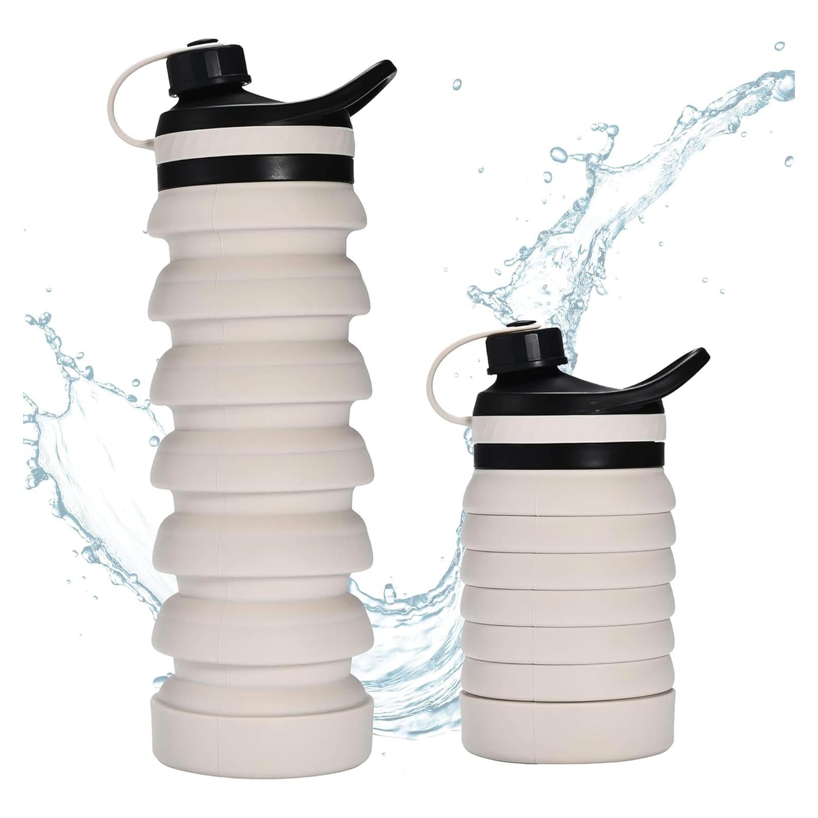 Botella de Agua Plegable HYDRATE 800 ml Silicona Libre BPA