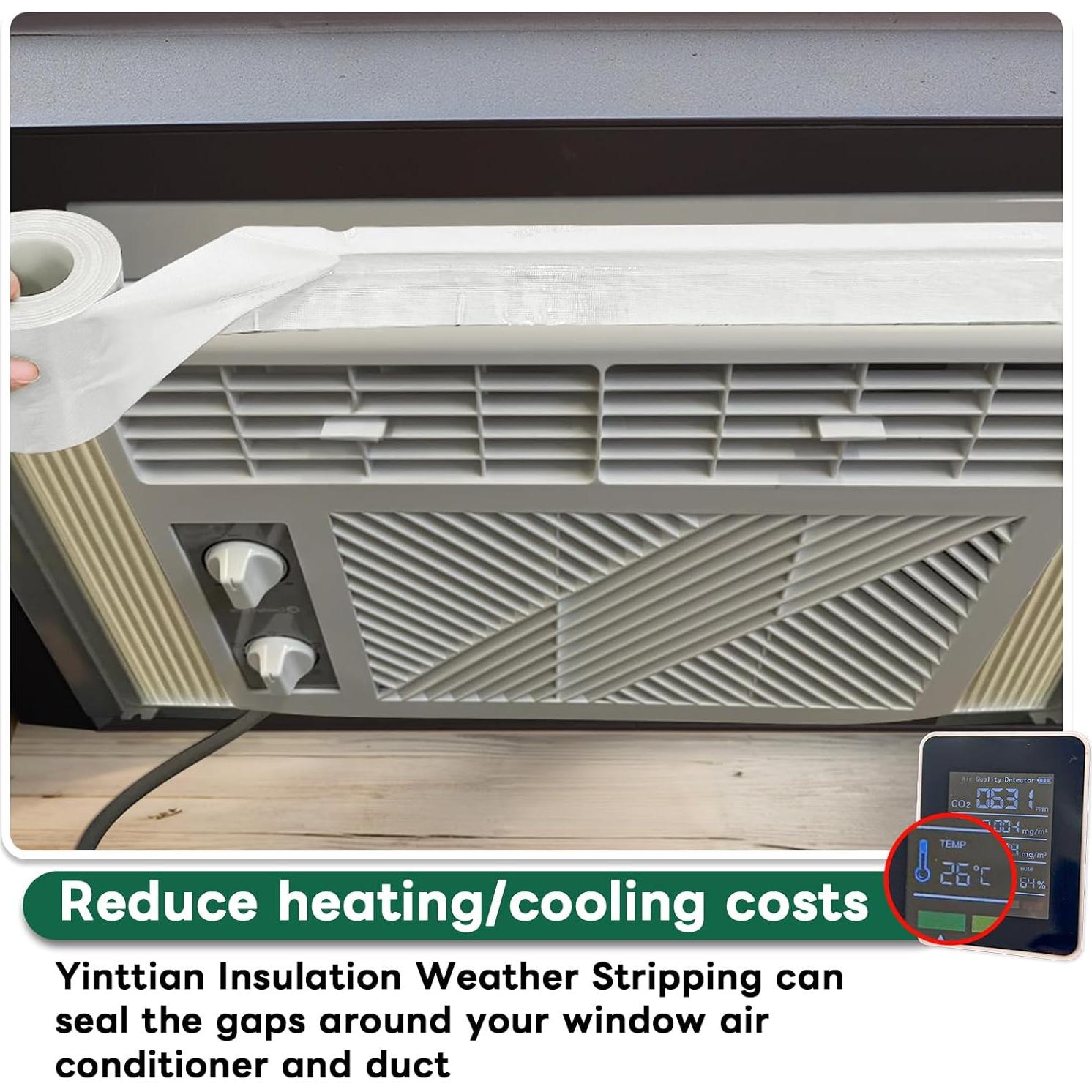 Cinta de Sellado para Ventanas Yinttian 3" x 1.83m Blanca