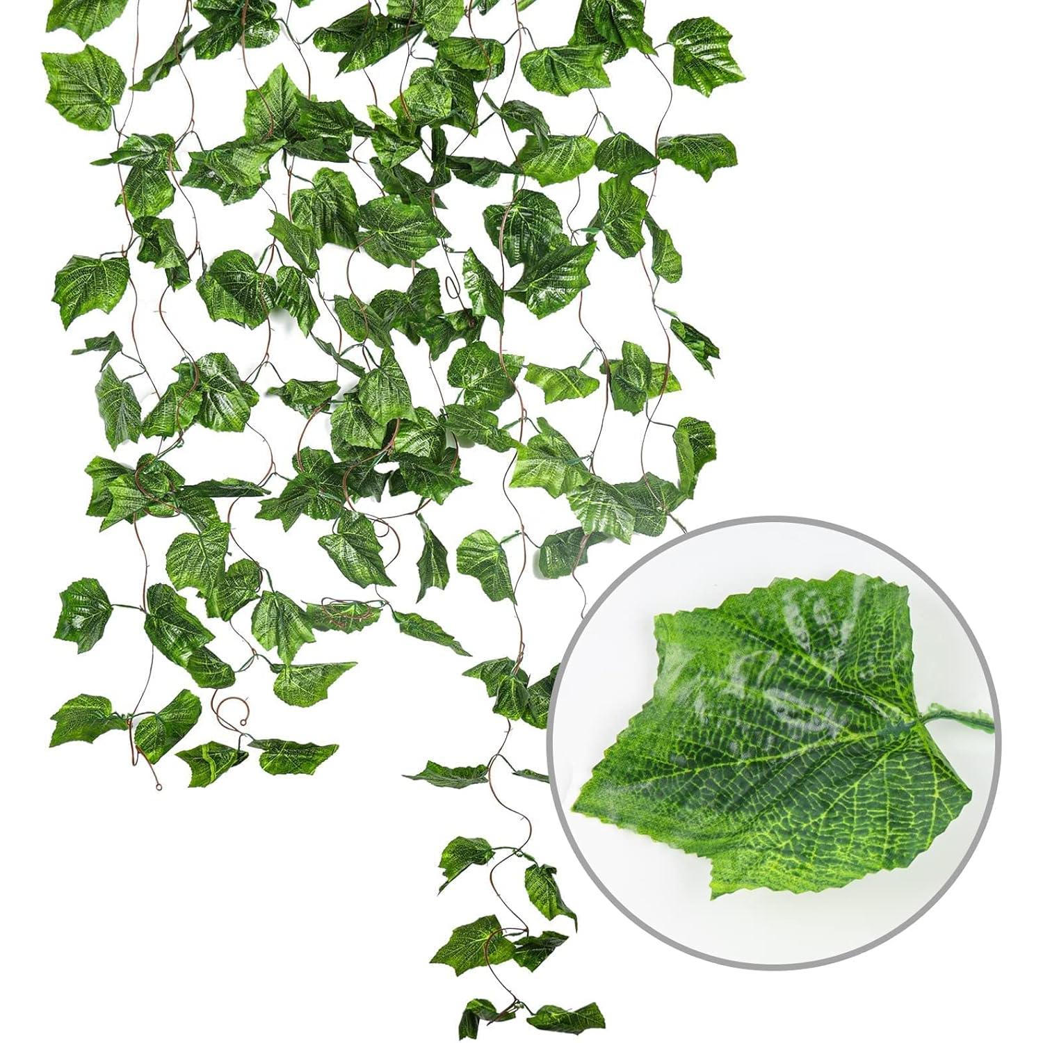 Guirnalda Hiedra Artificial Meiliy 5 Pcs 2.4 m Decoración