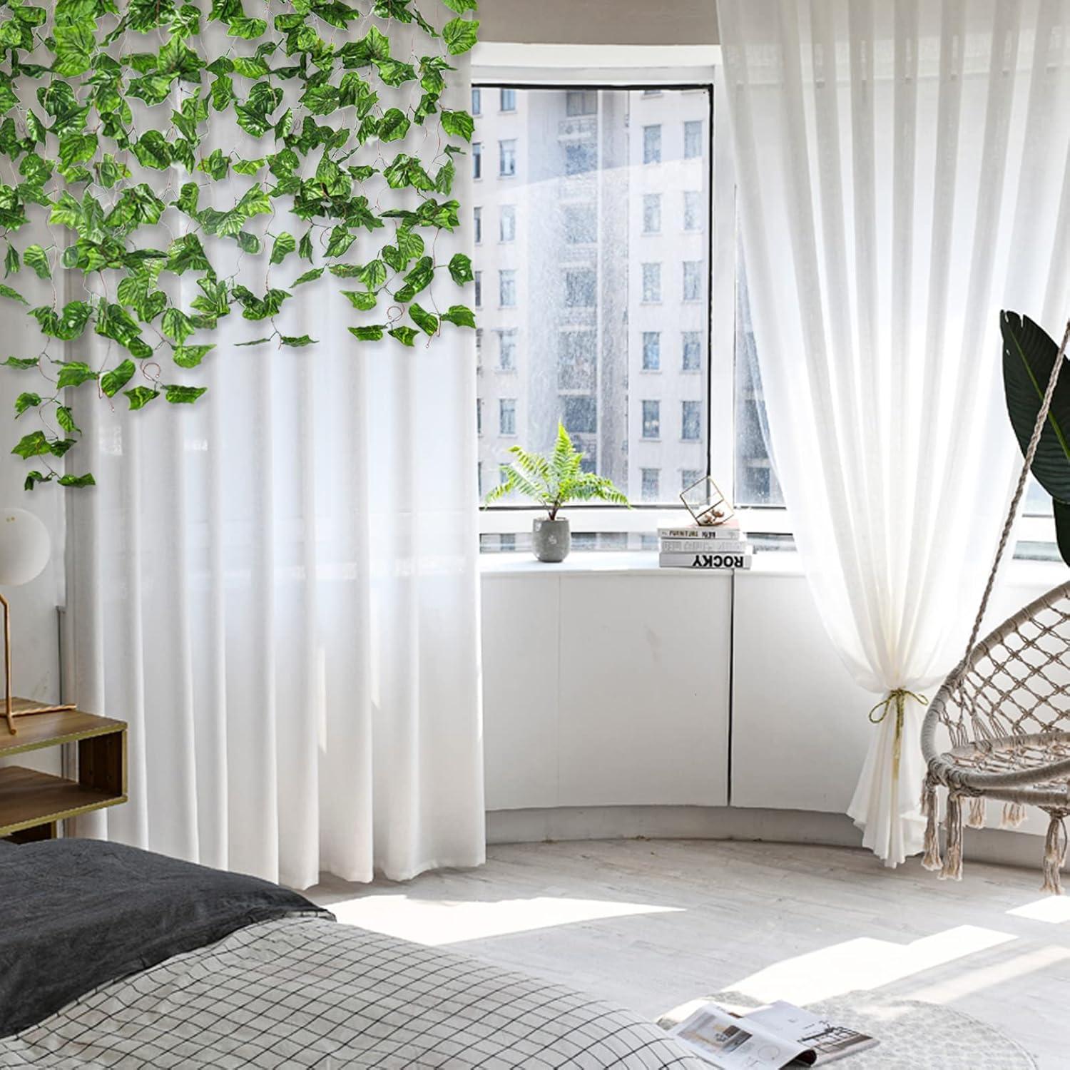 Guirnalda Hiedra Artificial Meiliy 5 Pcs 2.4 m Decoración