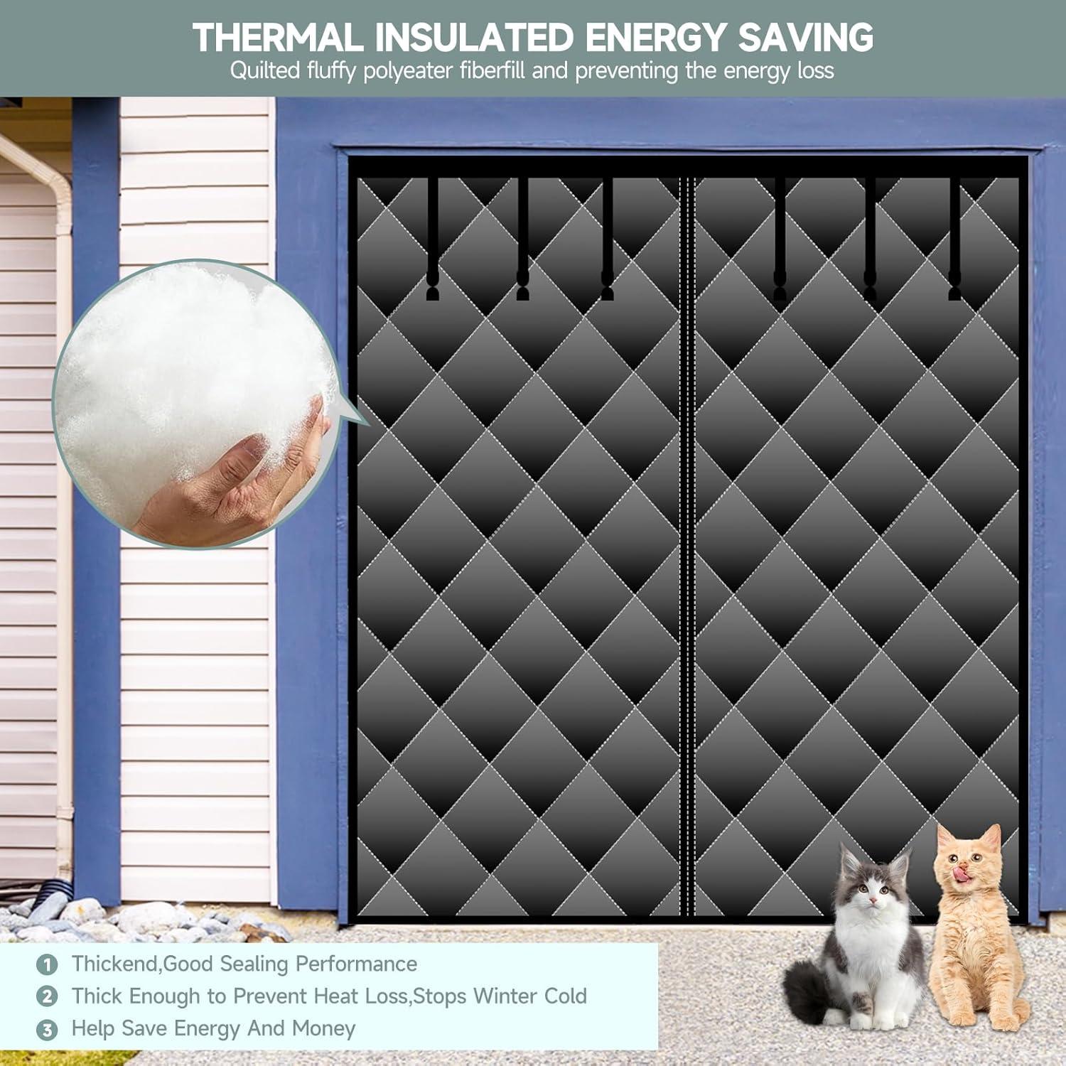 Cortina de Puerta Térmica Aislante Sunmoxia 2.74x2.13m