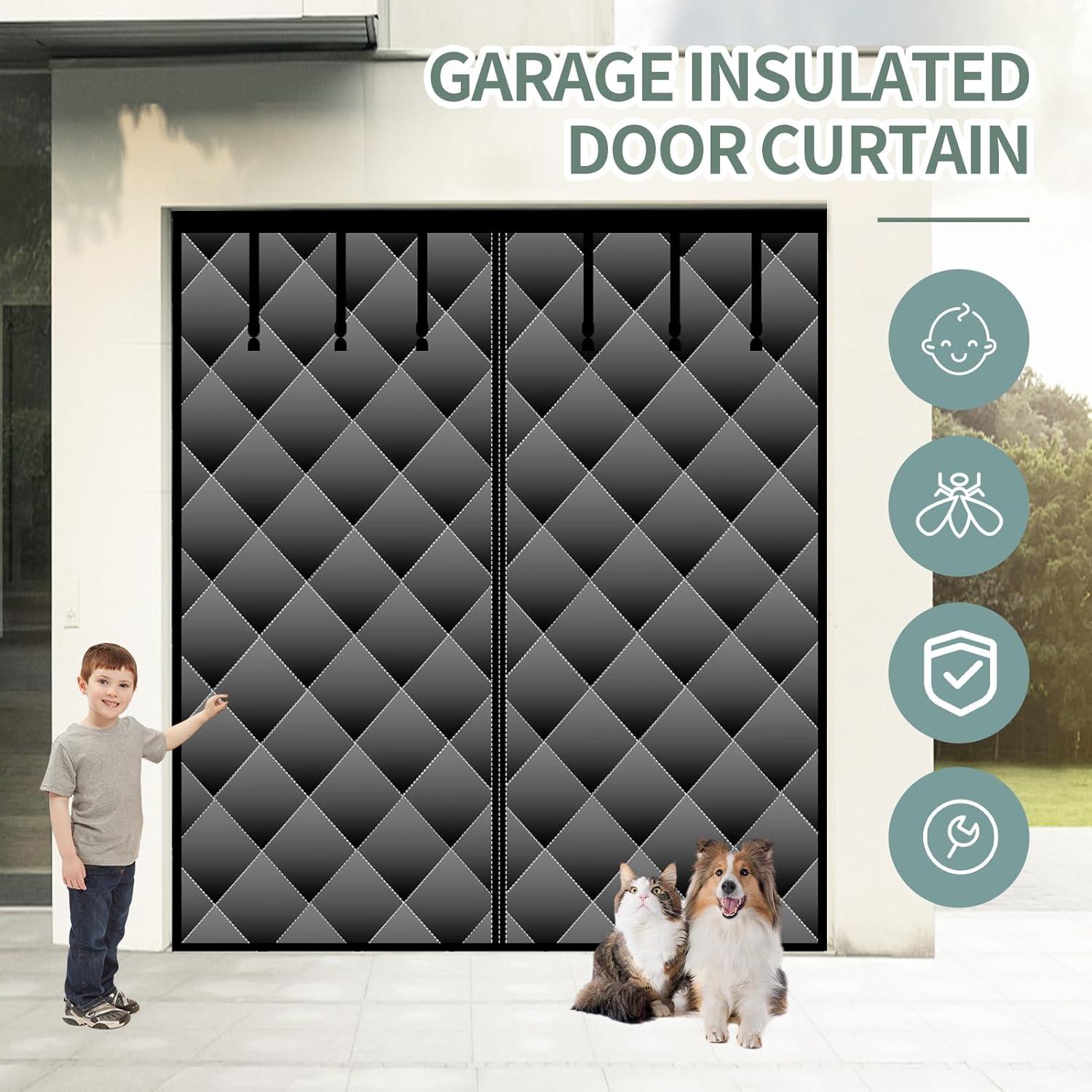 Cortina de Puerta Térmica Aislante Sunmoxia 2.74x2.13m