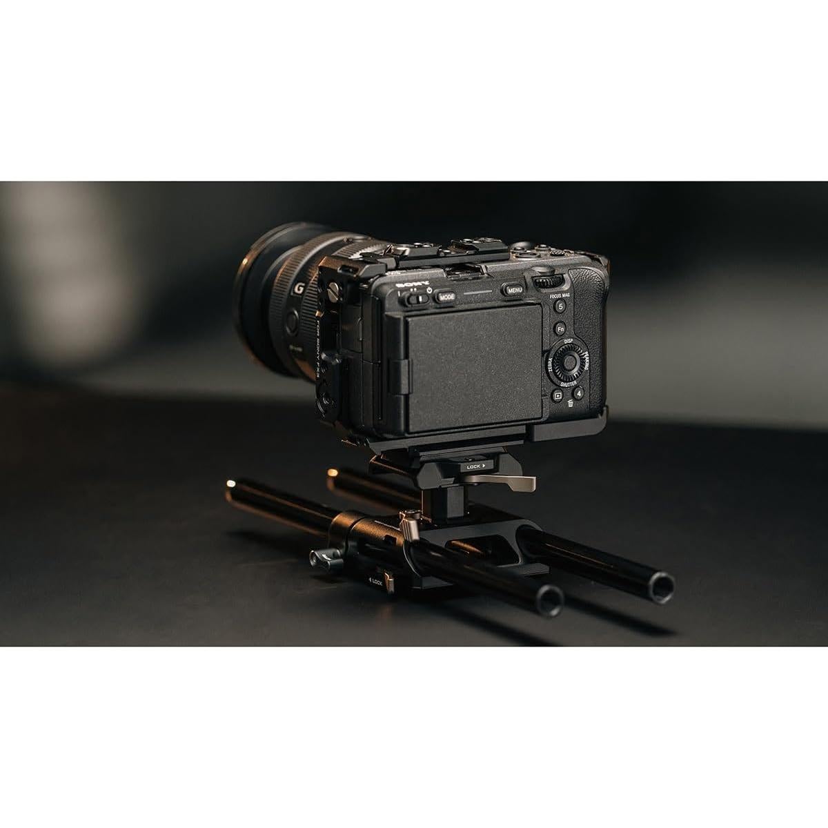 Baseplate Ajustable Tilta 15mm LWS Negro - Compatible DJI