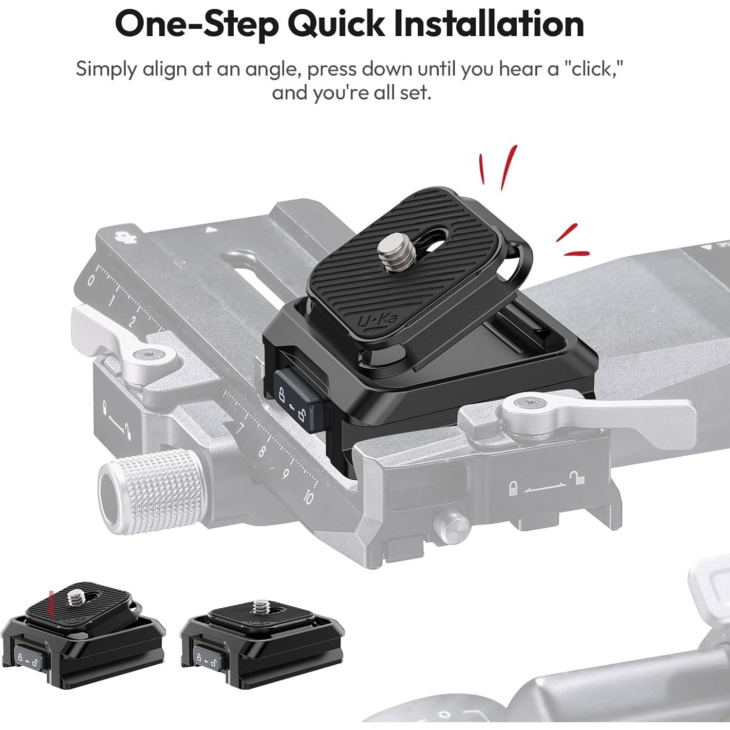 Placa de Liberación Rápida Ulanzi C007 para Cámara - 10kg
