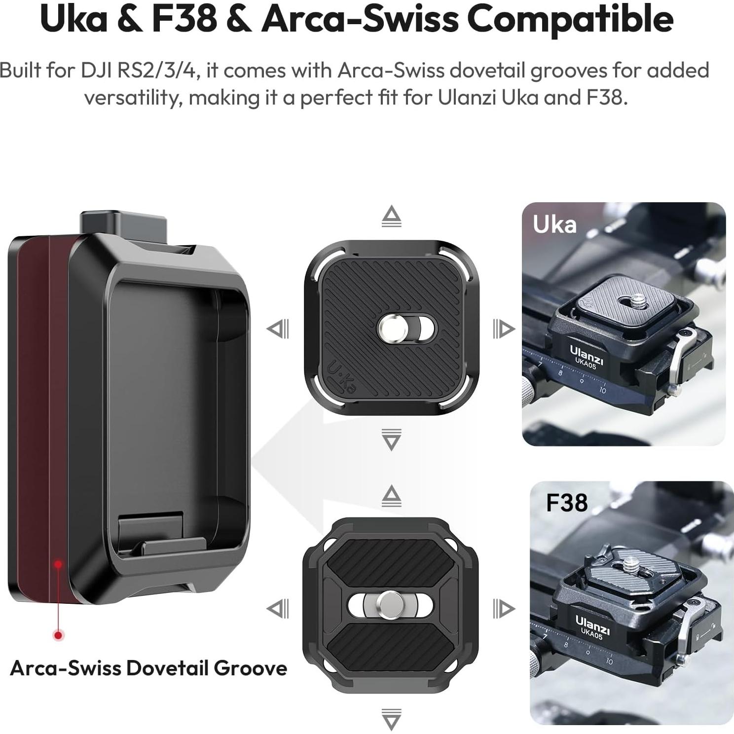 Placa de Liberación Rápida Ulanzi C007 para Cámara - 10kg