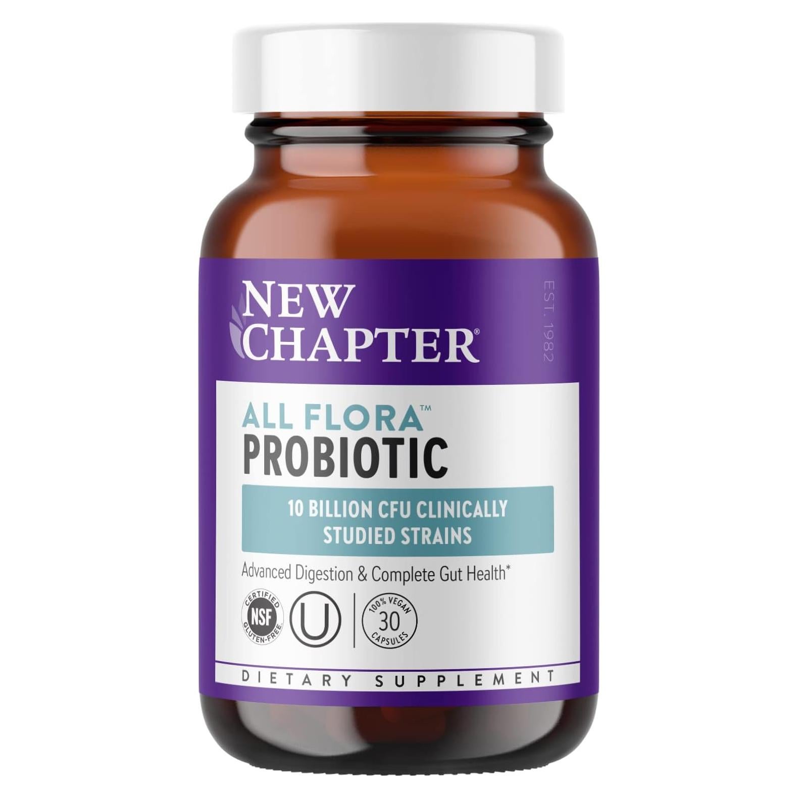 Probiotico Todo-Flora Nueva Capítulo 30 Cápsulas Veganas