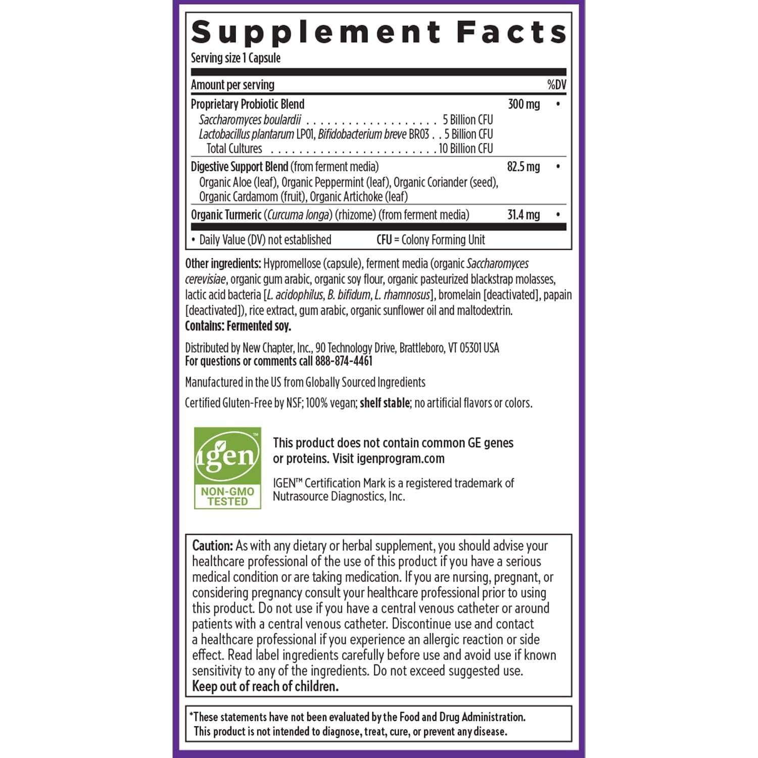 Probiotico Todo-Flora Nueva Capítulo 30 Cápsulas Veganas