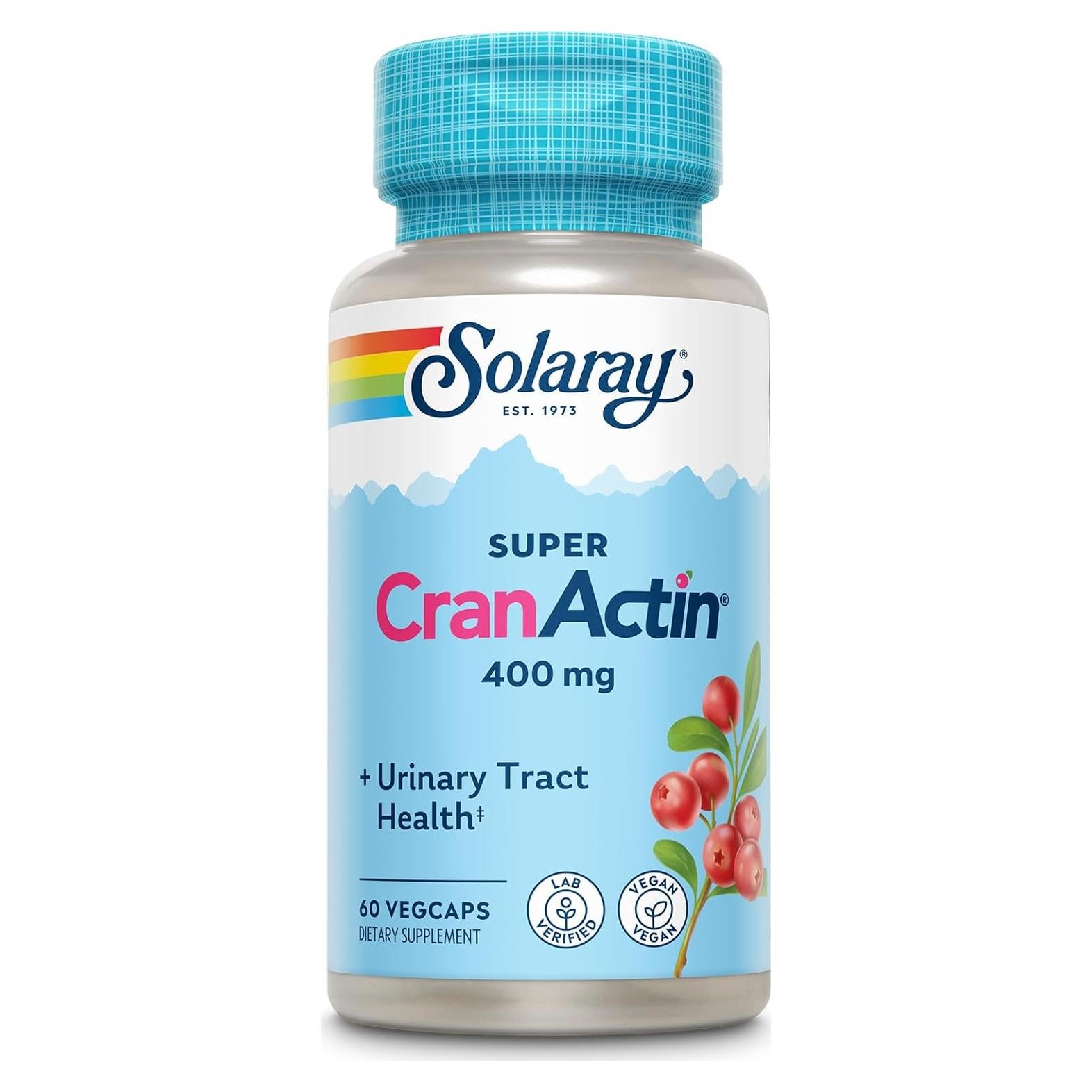 Solaray Super CranActin 400mg - Apoyo Tracto Urinario 60 VegCaps