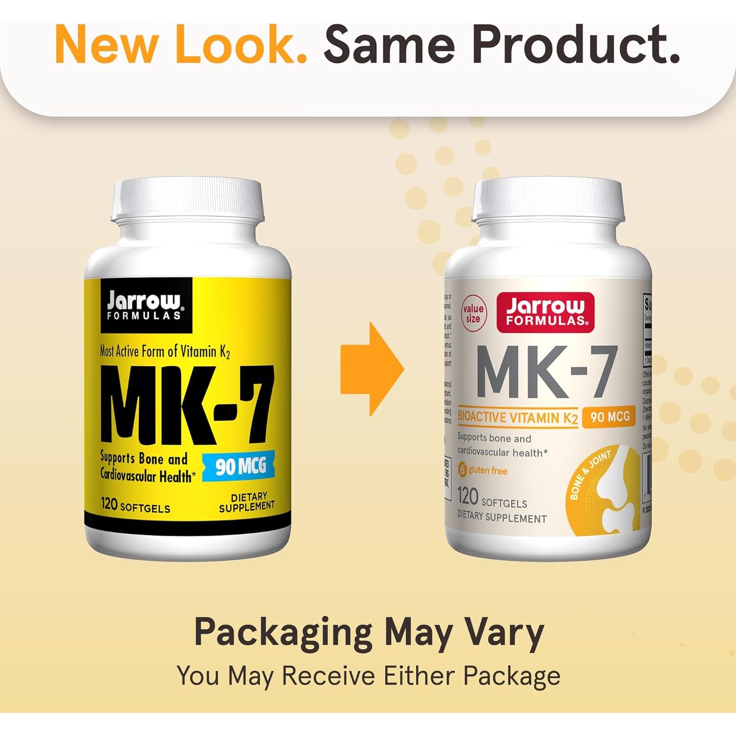 Suplemento Jarrow MK-7 Vitamina K2 90 mcg + Zinc 15 mg