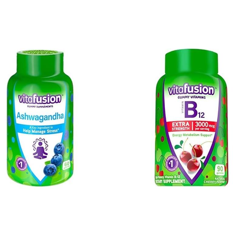 Vitafusion Gomitas de Ashwagandha y B12 60 Conteo