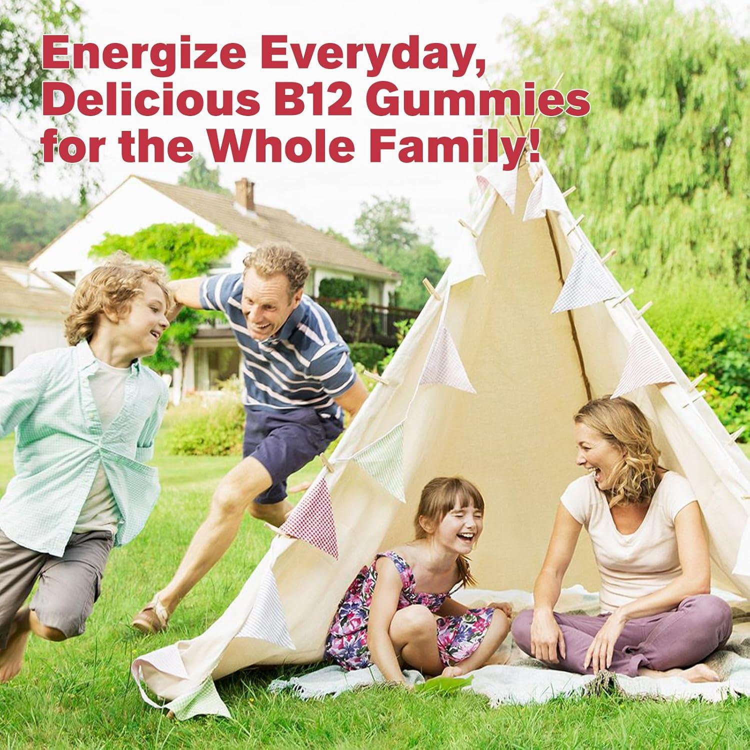 Gomitas de Vitamina B12 CFILIHTC 5000mcg Cereza 60 Unidades