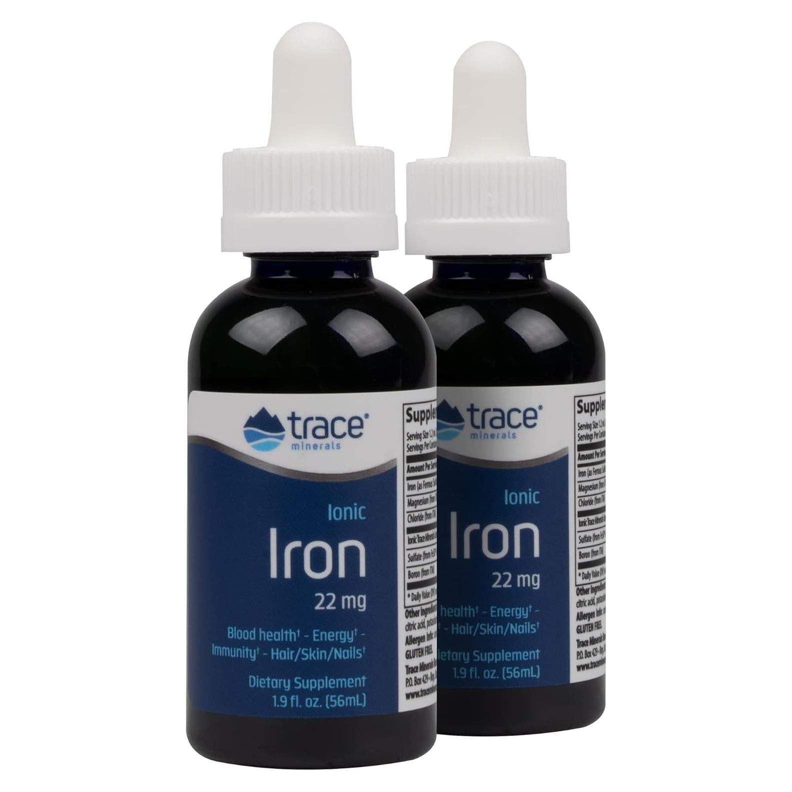 Suplemento Líquido de Hierro Iónico Tracers 22mg - 2 Paquetes