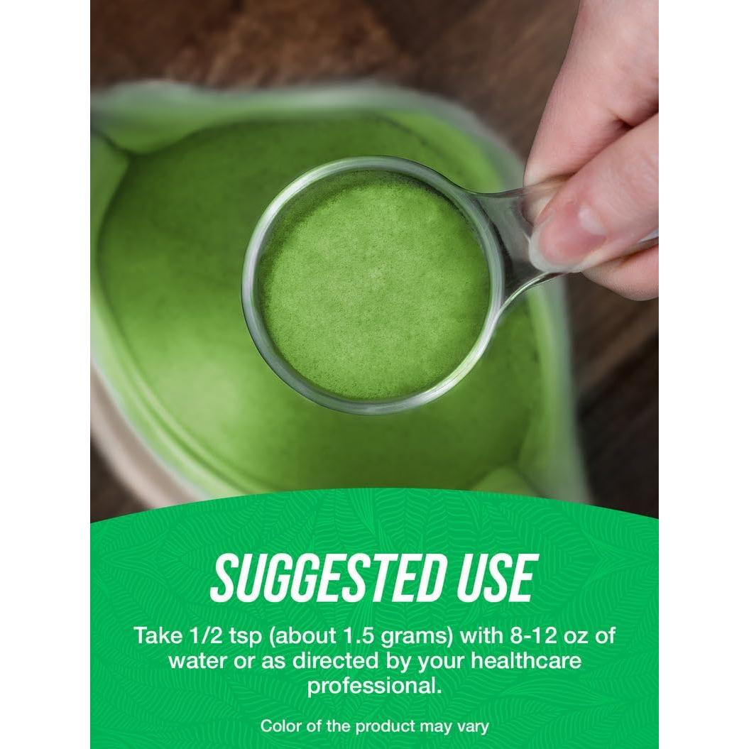 Polvo de Pasto de Trigo Orgánico BulkSupplements 1kg Vegano