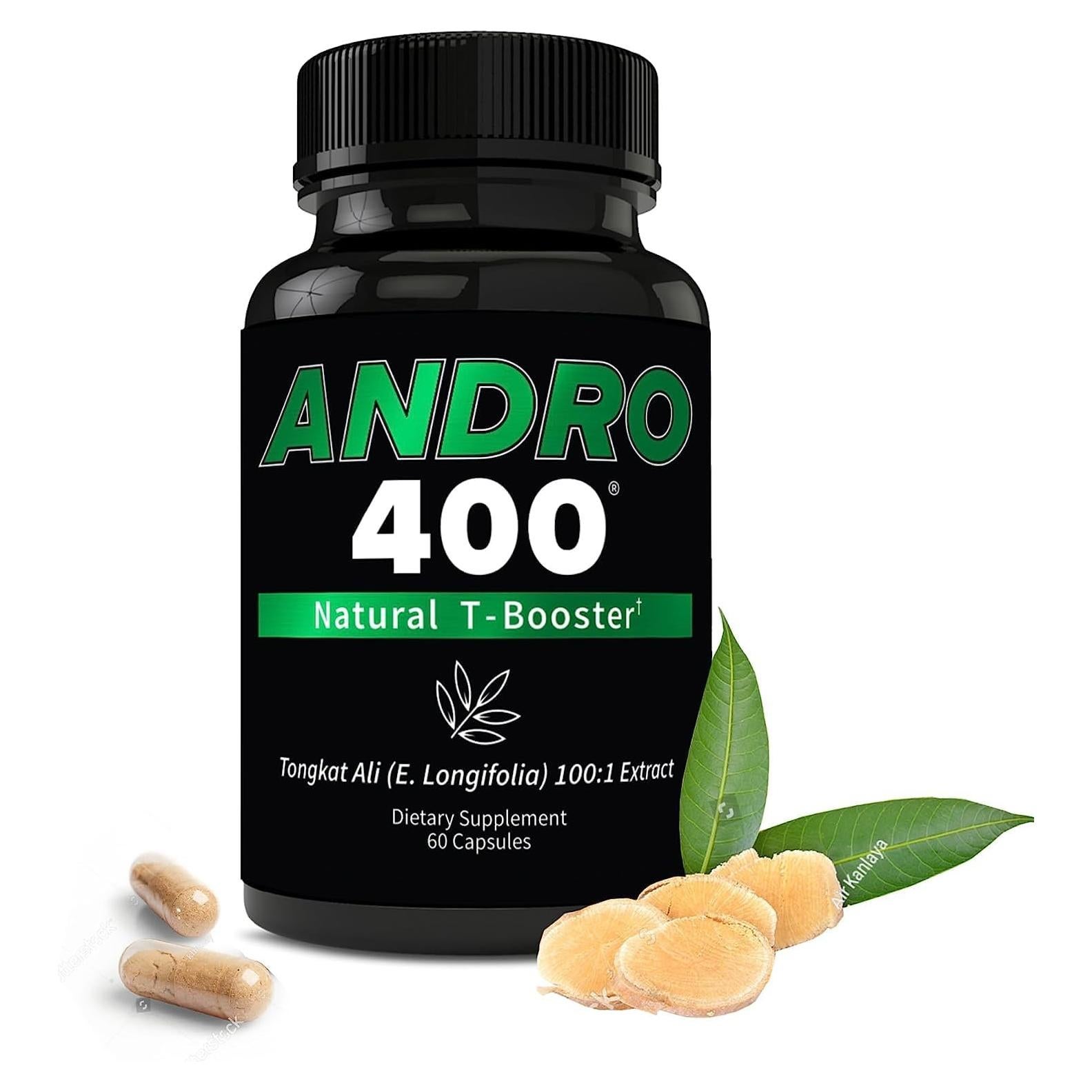 Suplemento Aumentador de Testosterona Andro400 - 60 Cápsulas