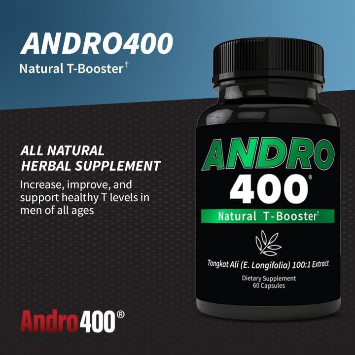 Suplemento Aumentador de Testosterona Andro400 - 60 Cápsulas