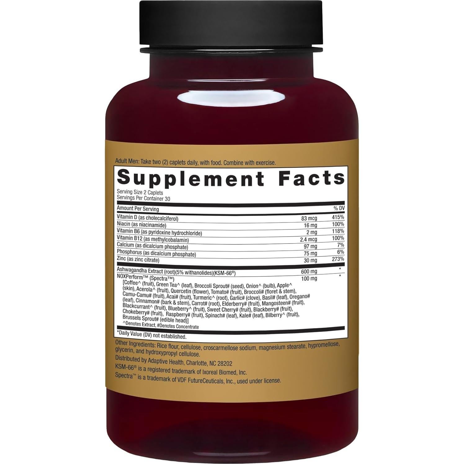 Ageless Male Max Suplemento Testosterona 60 Tabletas