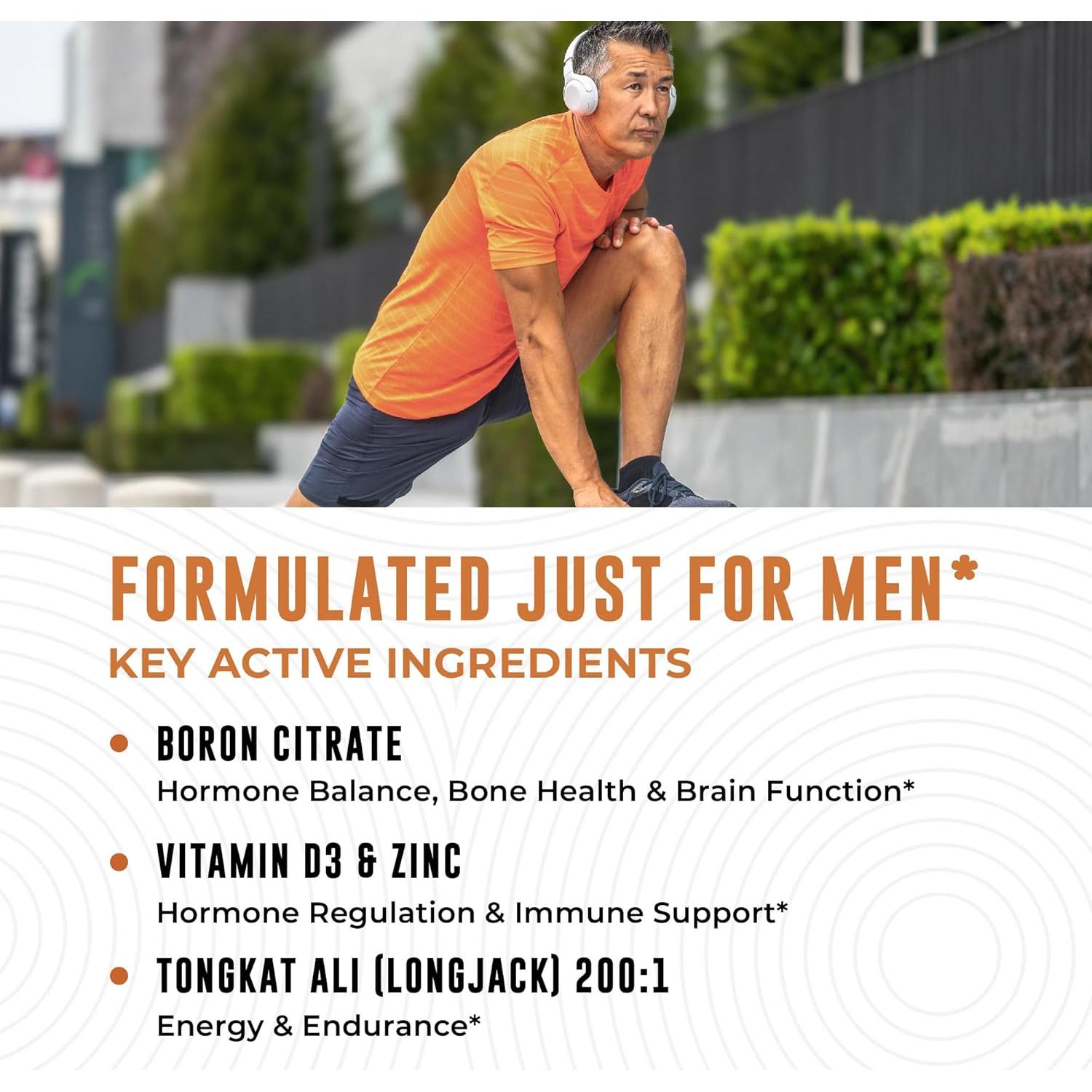 Suplemento de Boro para Hombres Left Coast Performance 30 Cápsulas