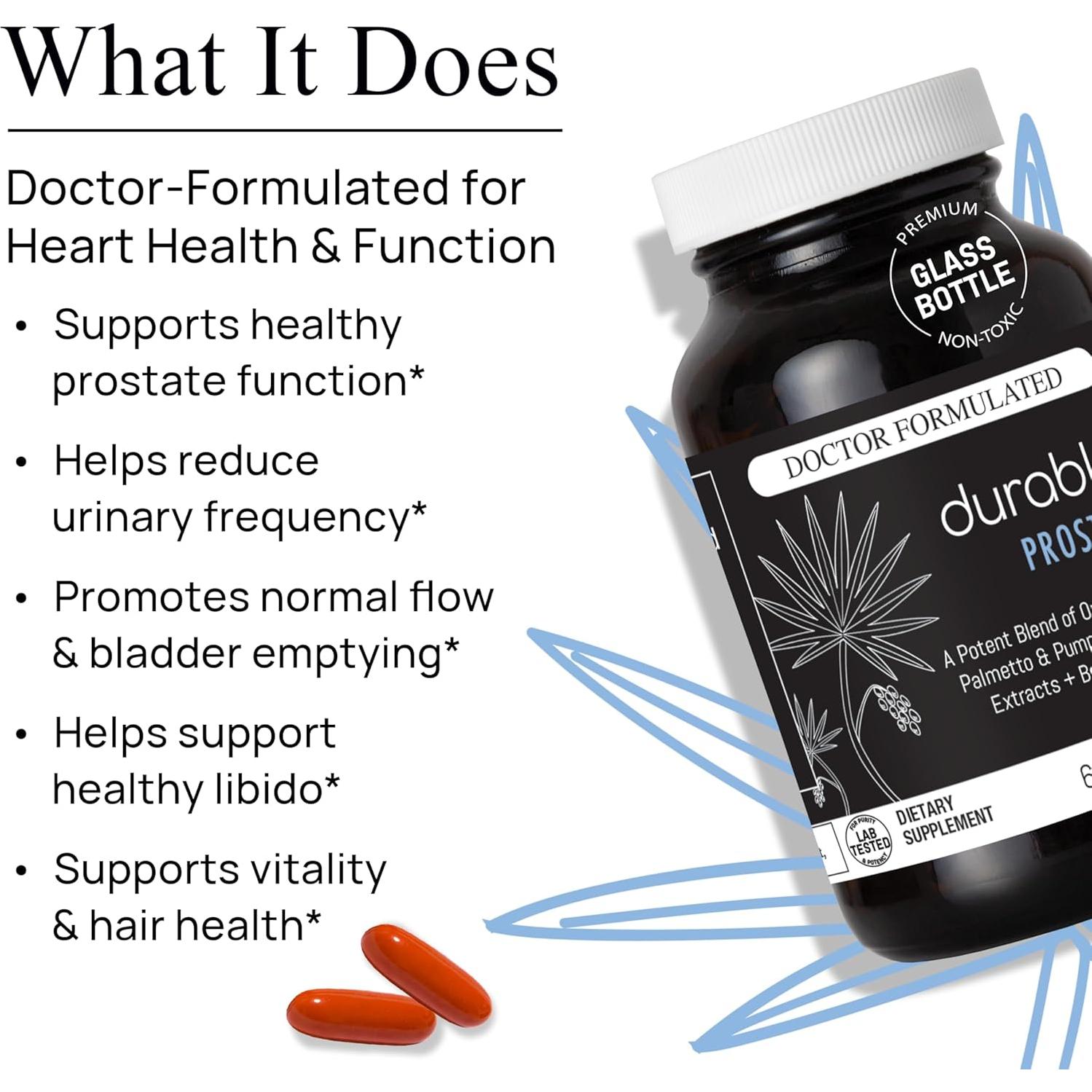 Suplemento Prostático Durable Prostate 60 Gelatinas Blandas