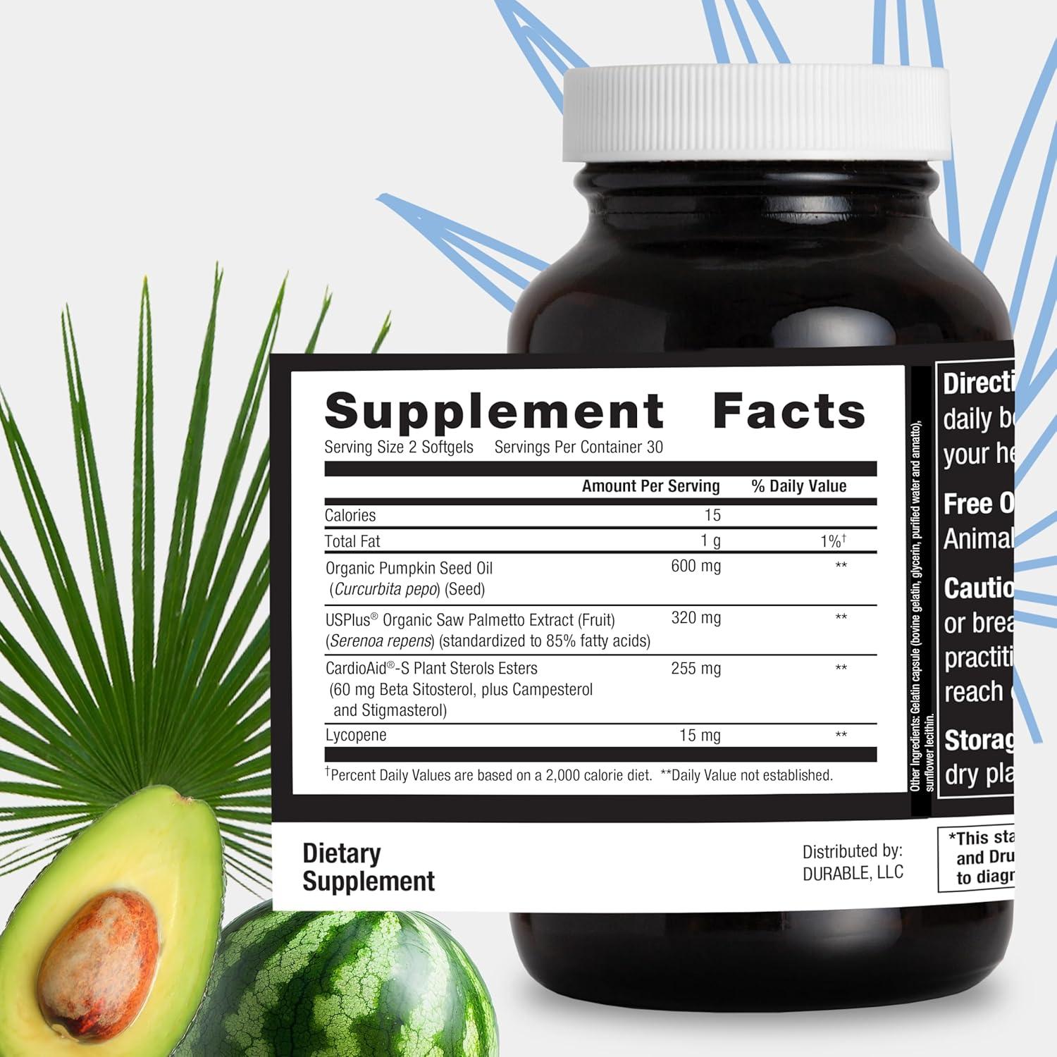 Suplemento Prostático Durable Prostate 60 Gelatinas Blandas