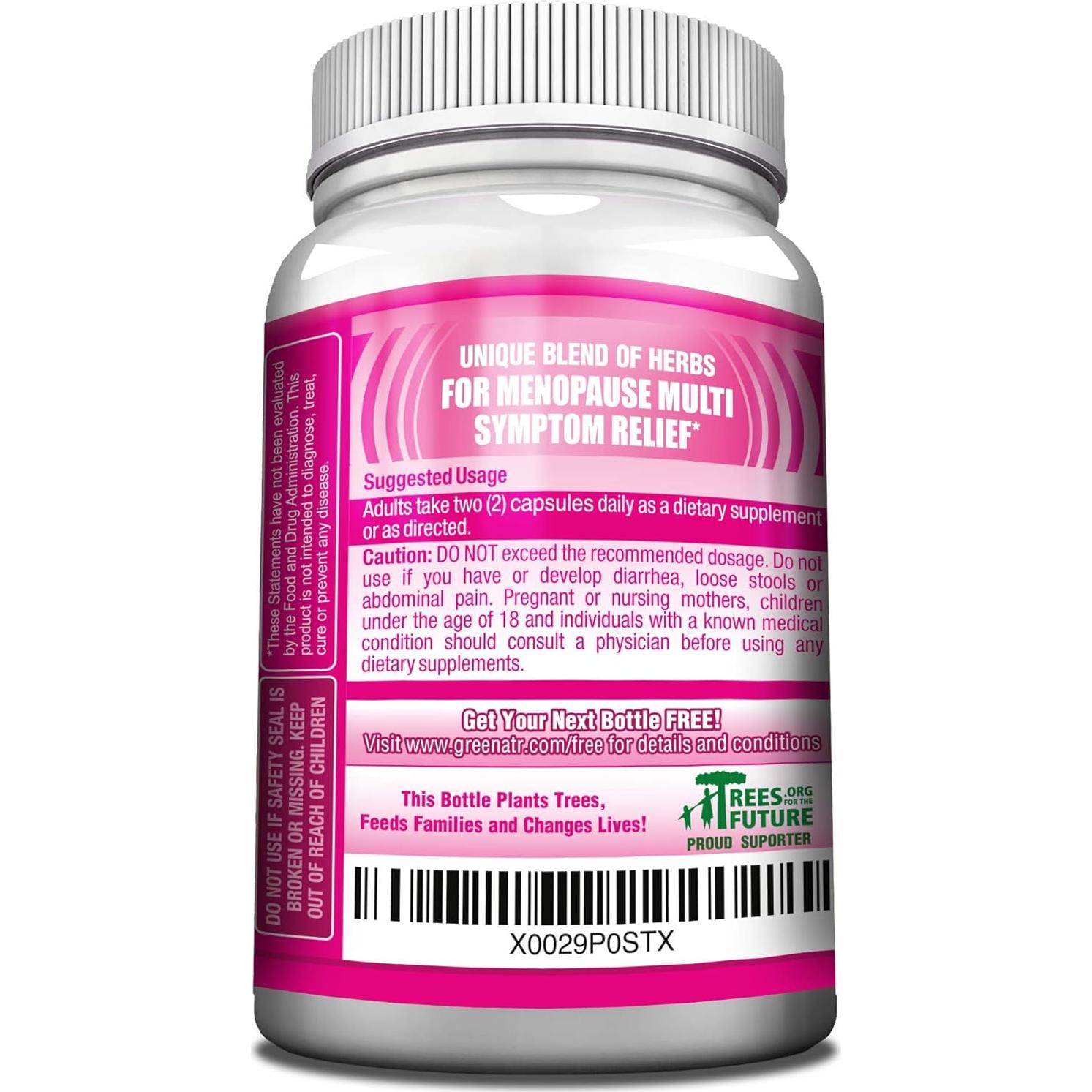 Suplemento Menopausia GreeNatr 60 Cápsulas - Alivio Sofocos